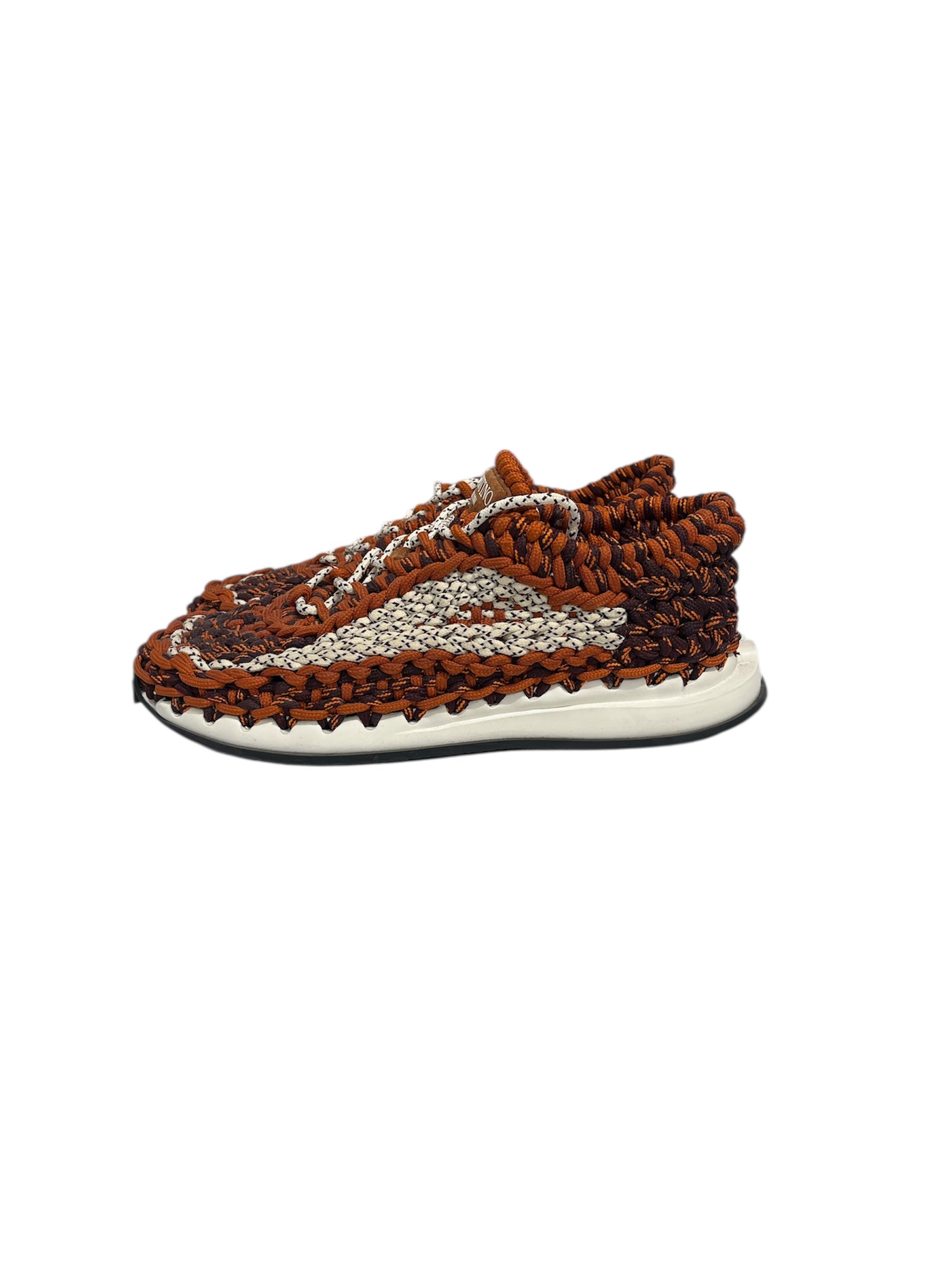 VALENTINO GARAVANI/Low-Sneakers/EU 41/ORN/paracord red org view 3