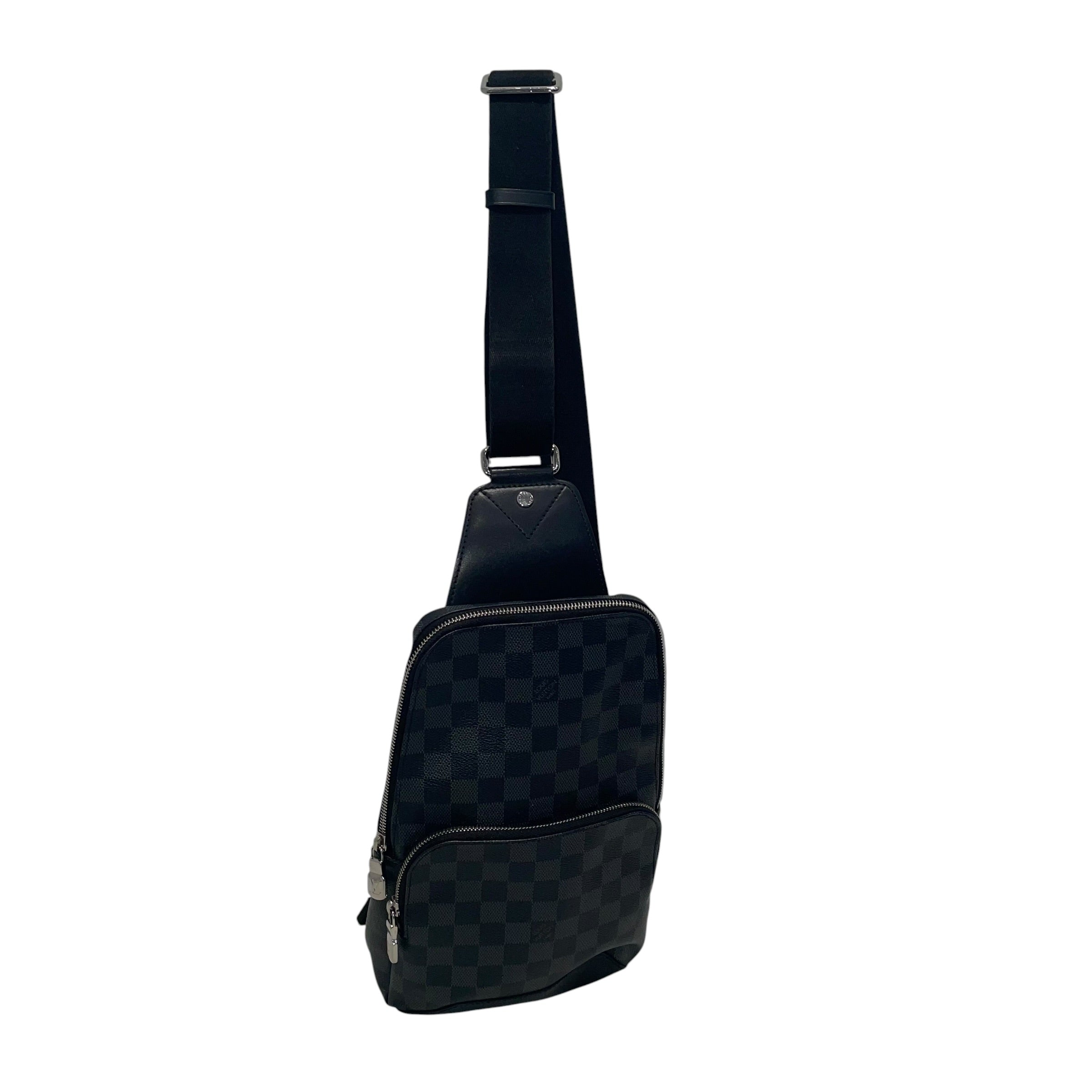 LOUIS VUITTON/Cross Body Bag/Monogram/Leather/BLK/Damier Graphite Ave Sling view 3