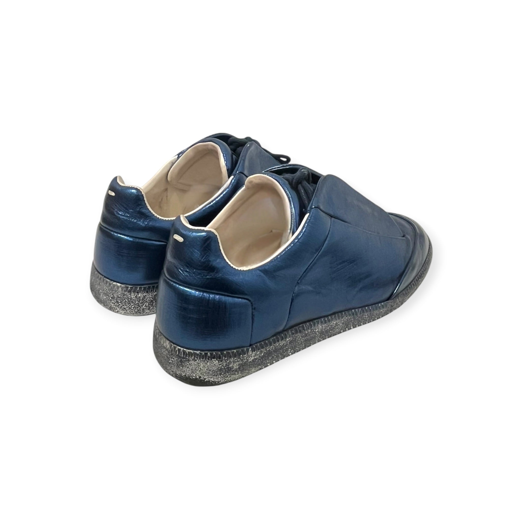 Maison Margiela/Low-Sneakers/EU 43/Faux Leather/BLU/METALLIC SILVER FUTURE LOWS view 6
