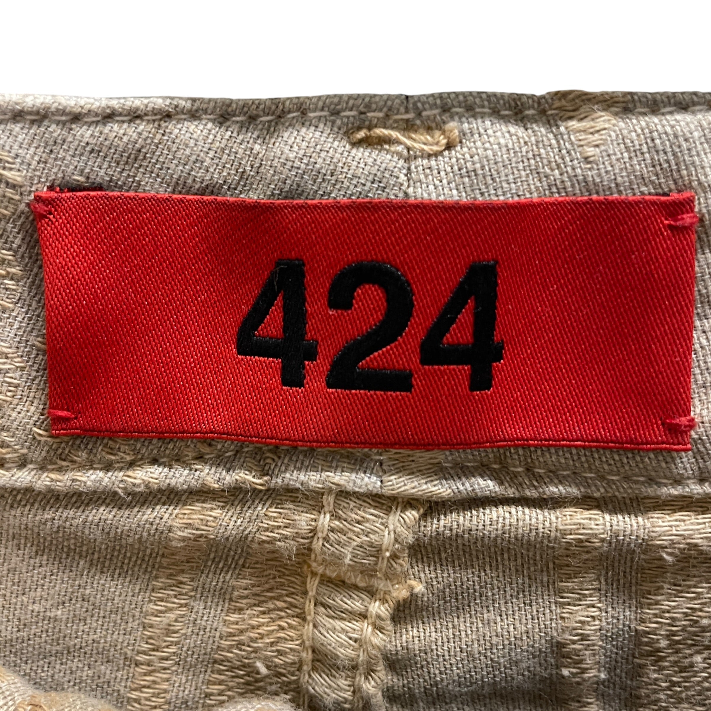 424(FourTwoFour)/Pants/48/BEG/Graphic/STRIPES/ STARS view 3