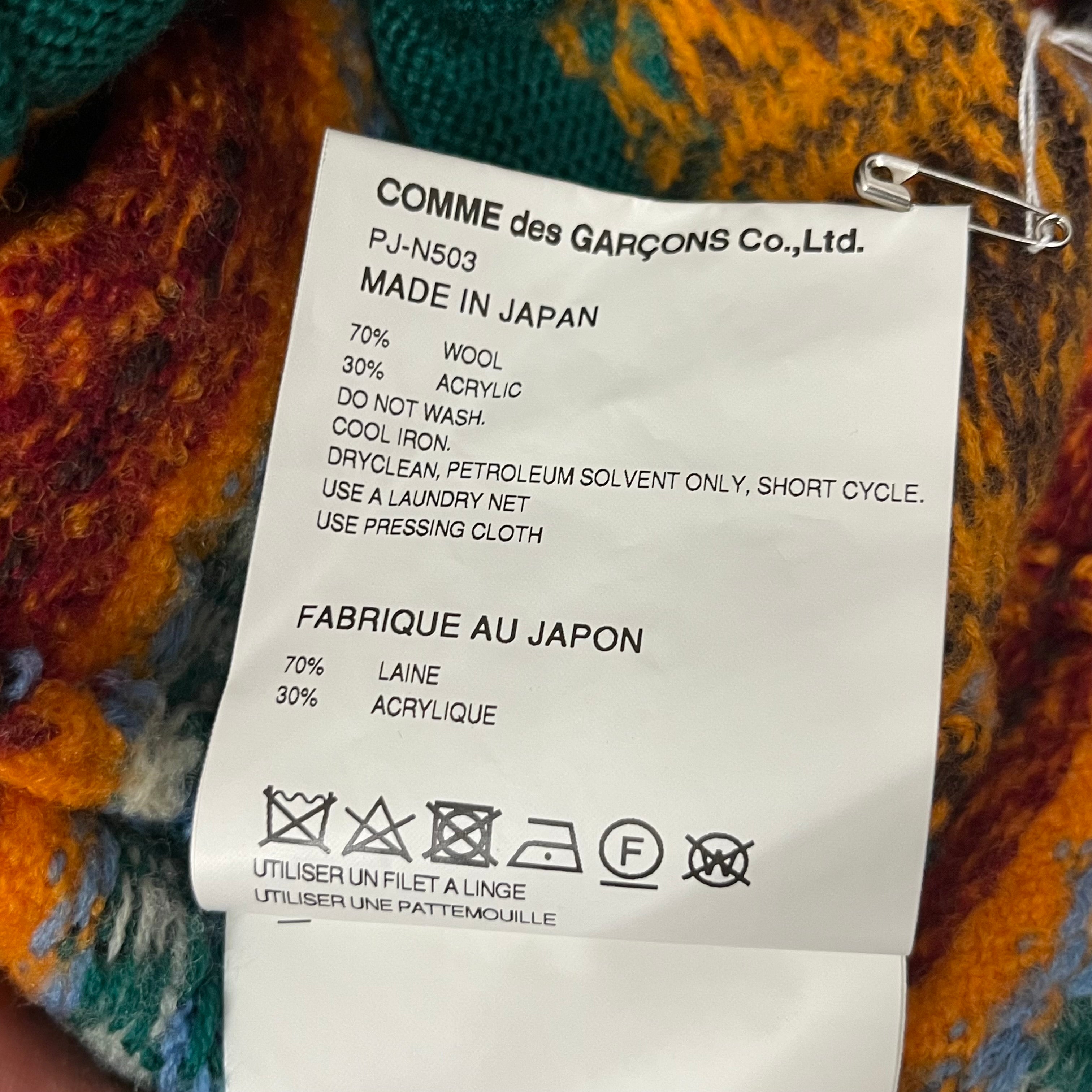 COMME des GARCONS HOMME PLUS/Sweater/M/Multicolor/Wool/PJ-N503 view 5