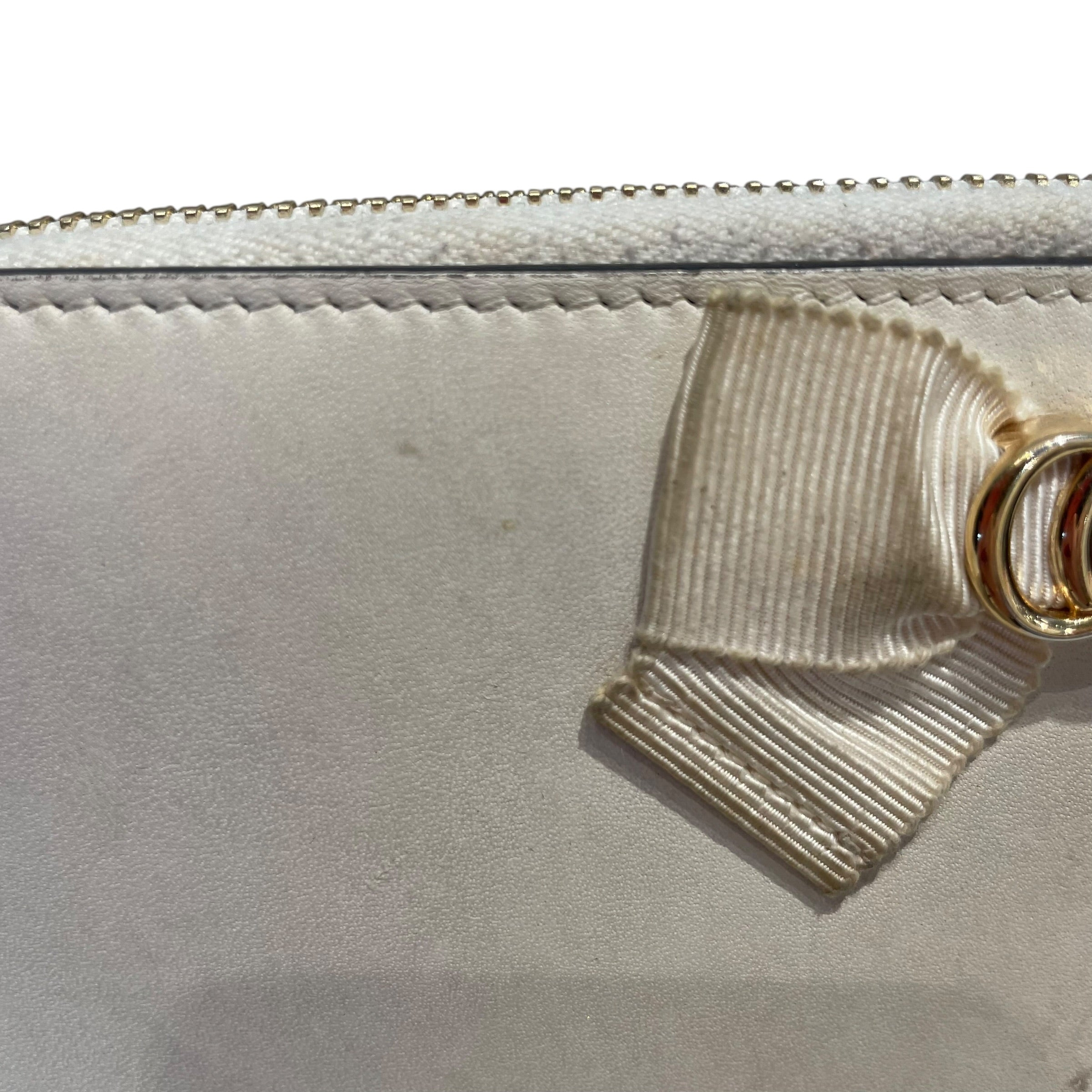 GUCCI/Long Wallet/Leather/WHT/L's/Bowtie Logo view 4