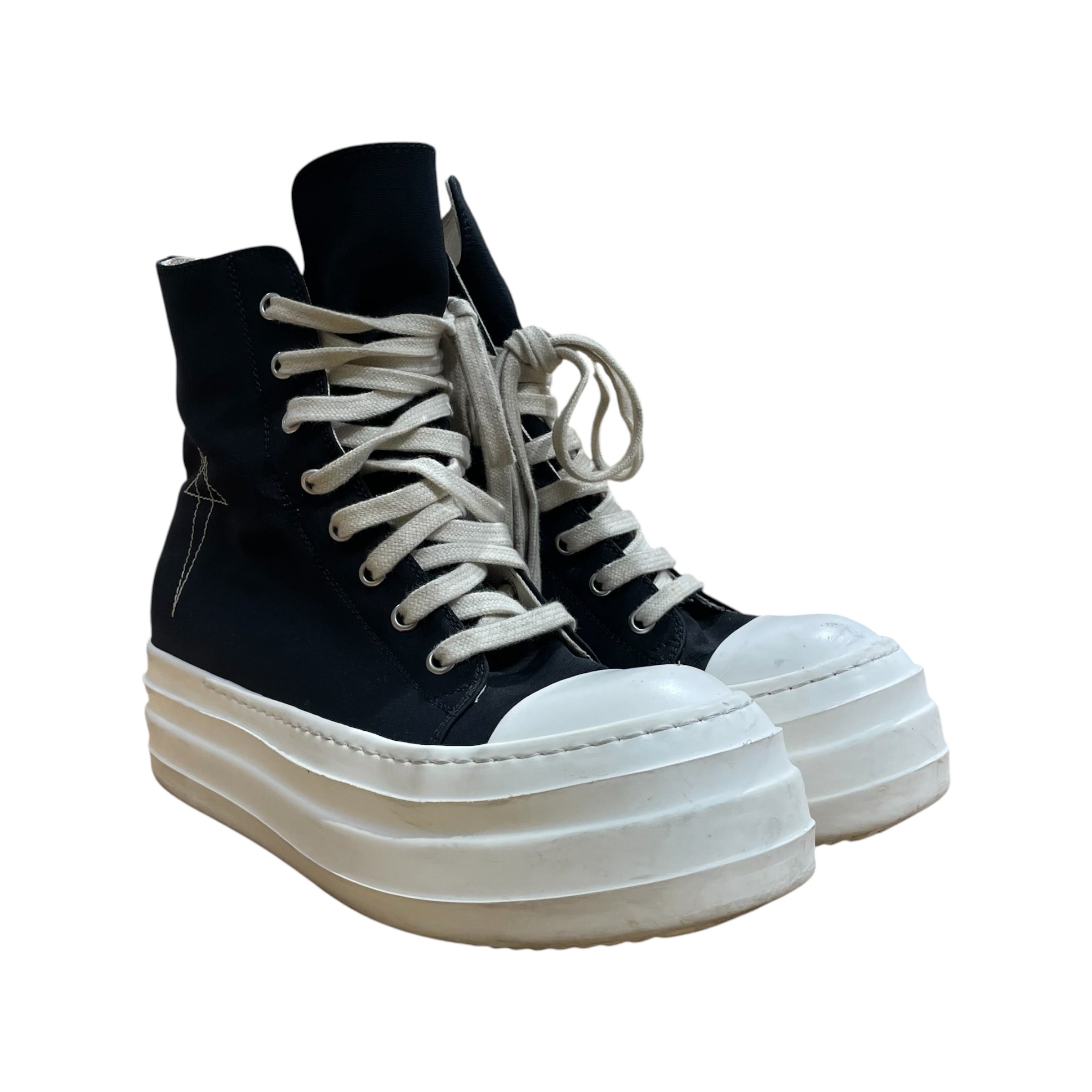 RICK OWENS DRKSHDW/Hi-Sneakers/EU 37/BLK/ramone hightop stacked sneaker view 1