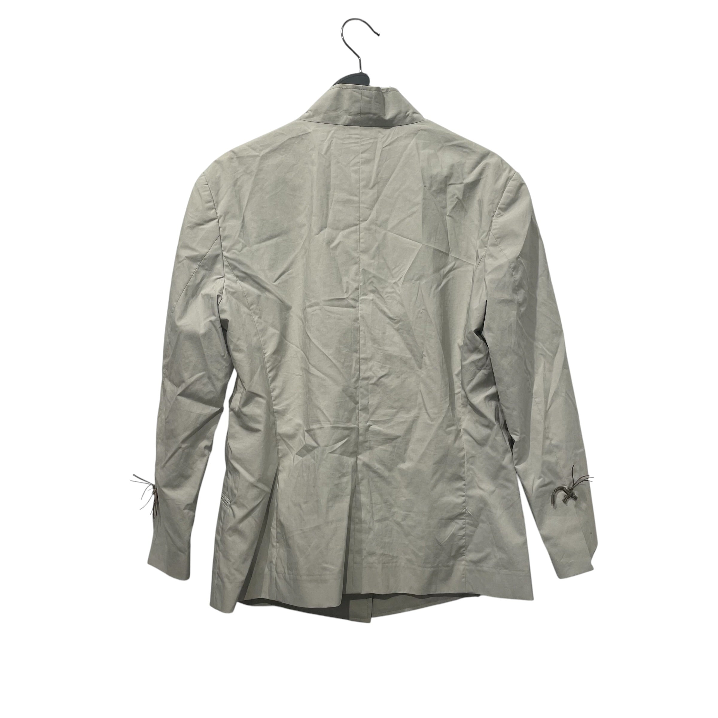 ISSEY MIYAKE/Tailored Jkt/4/Cotton/GRY/COLLARLESS SINGLE BUTTON view 2