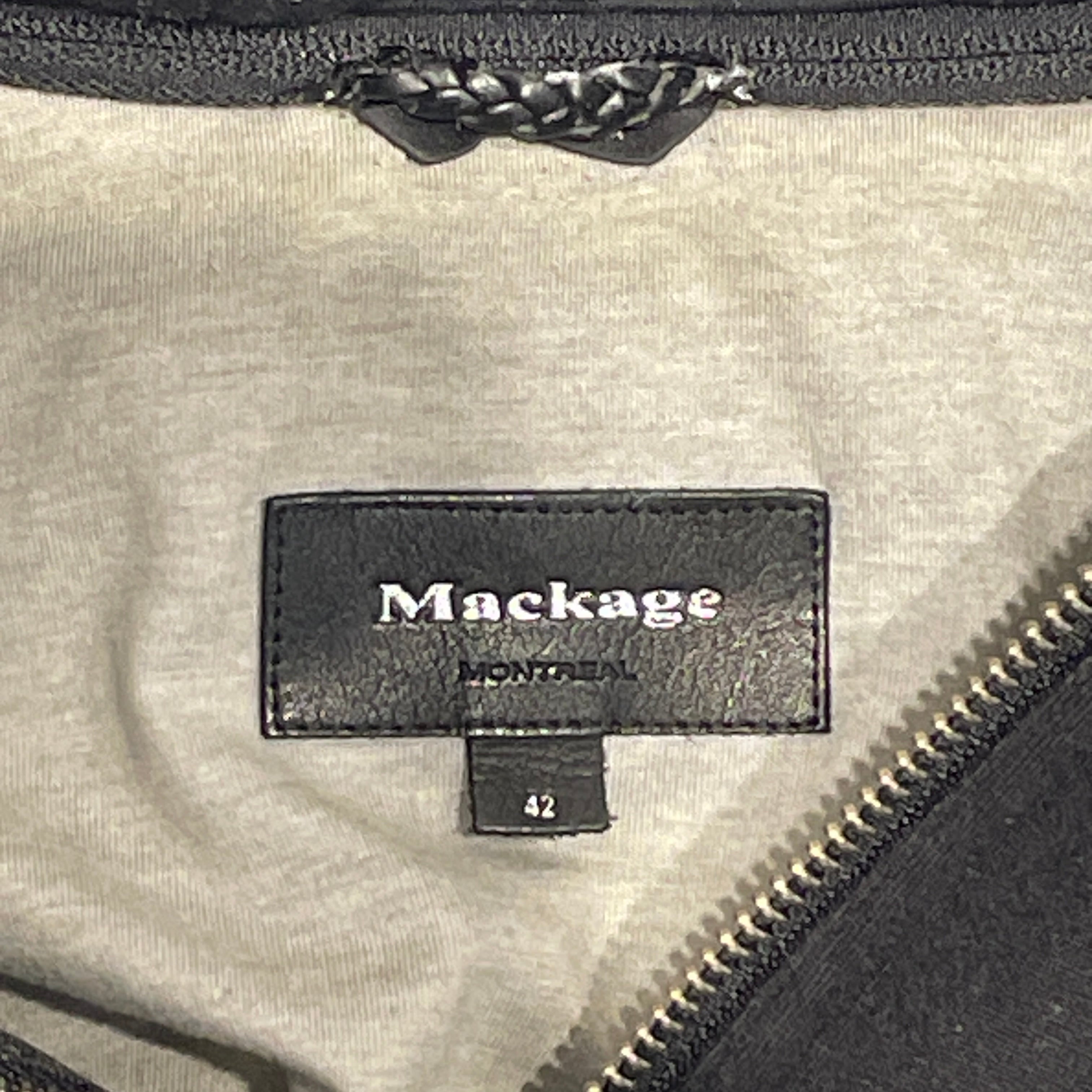 MACKAGE/Jacket/42/Polyester/BLK/HOODED BOMBER JACKET view 3