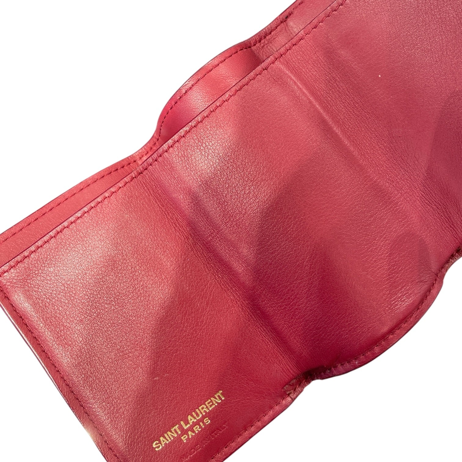 YVES SAINT LAURENT/Bifold Wallet/Leather/BRD/TRIFOLD CARD HOLDER view 4