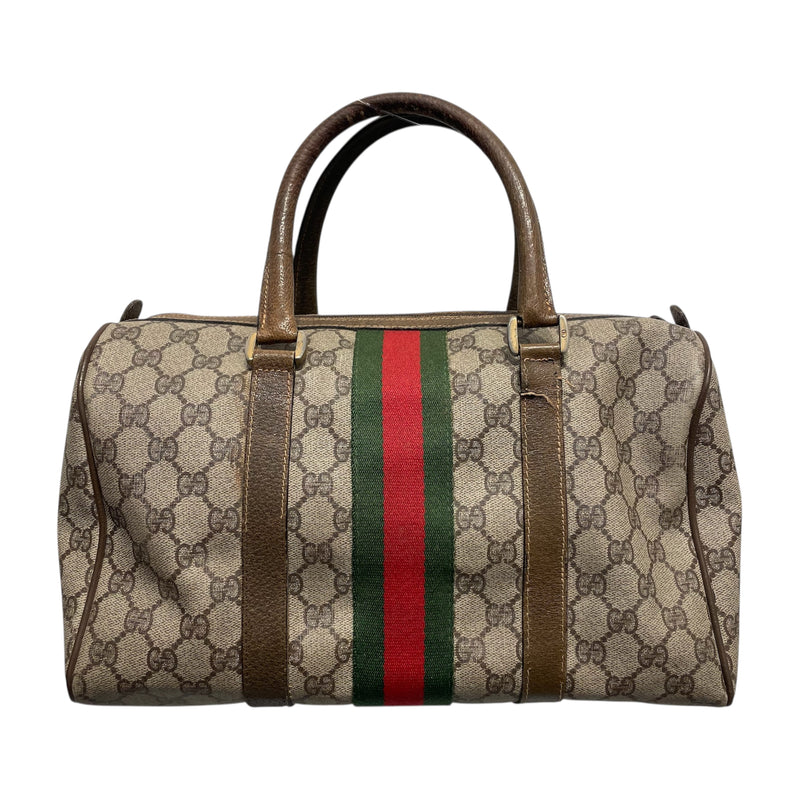 GUCCI/Bag/All Over Print/Leather/GRY/vintage Dr. Bah