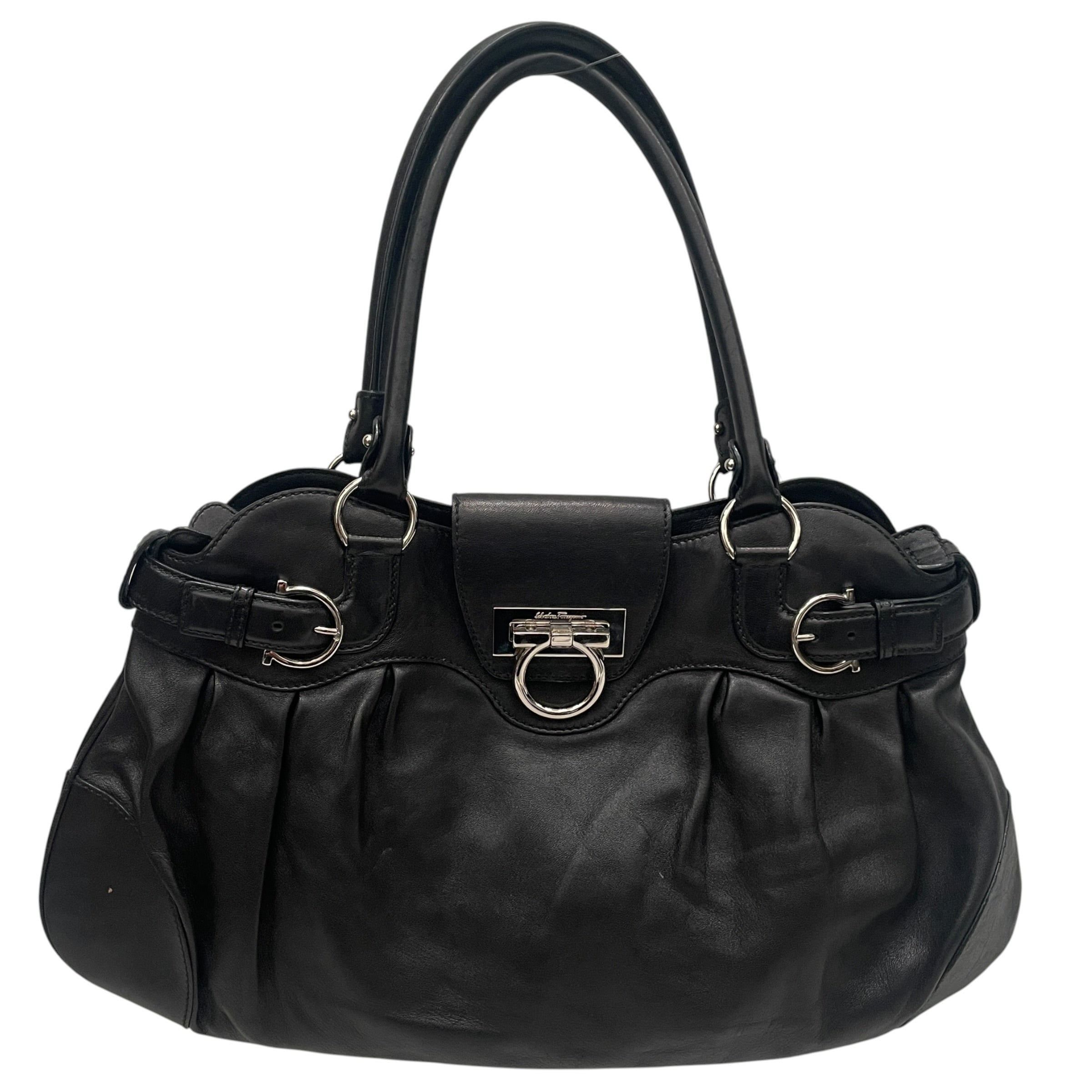 Salvatore Ferragamo/Bag/BLK/GANCINI CLASP view 1