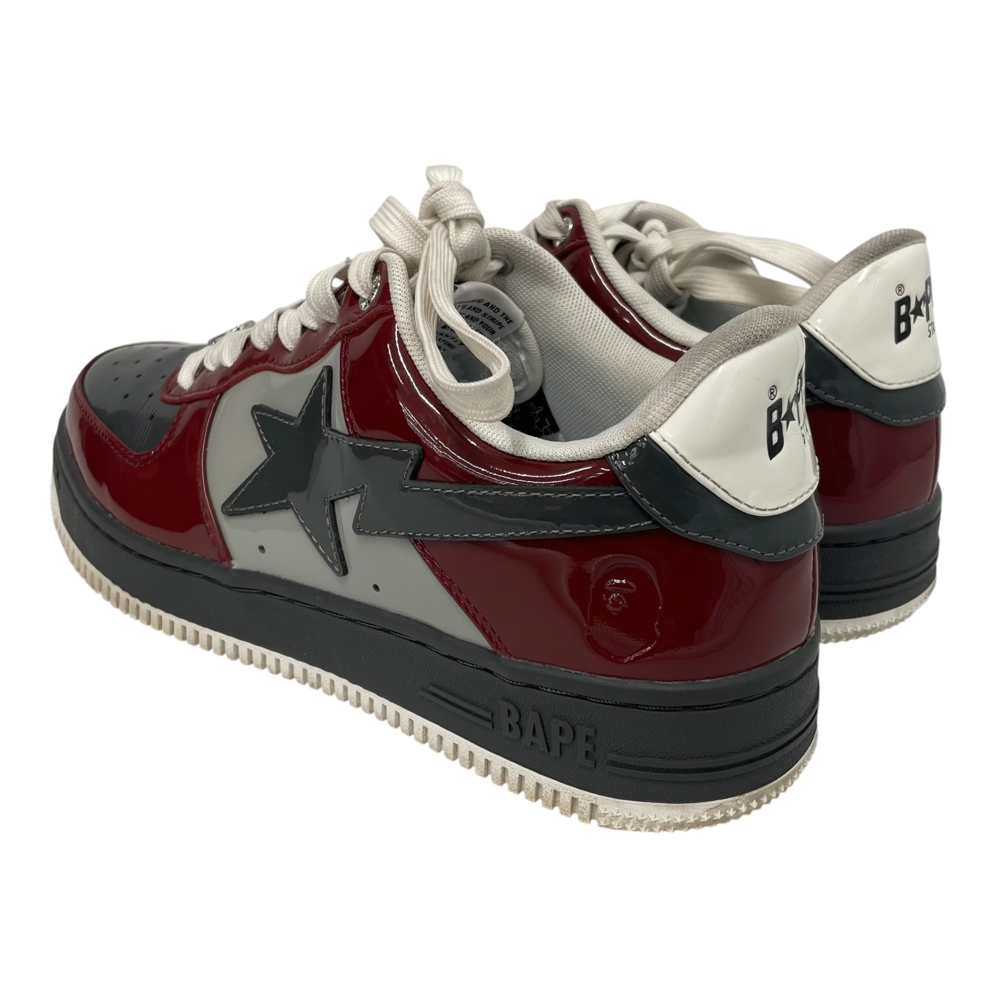 BAPE STA!/Low-Sneakers/US 8.5/GRY/ view 2