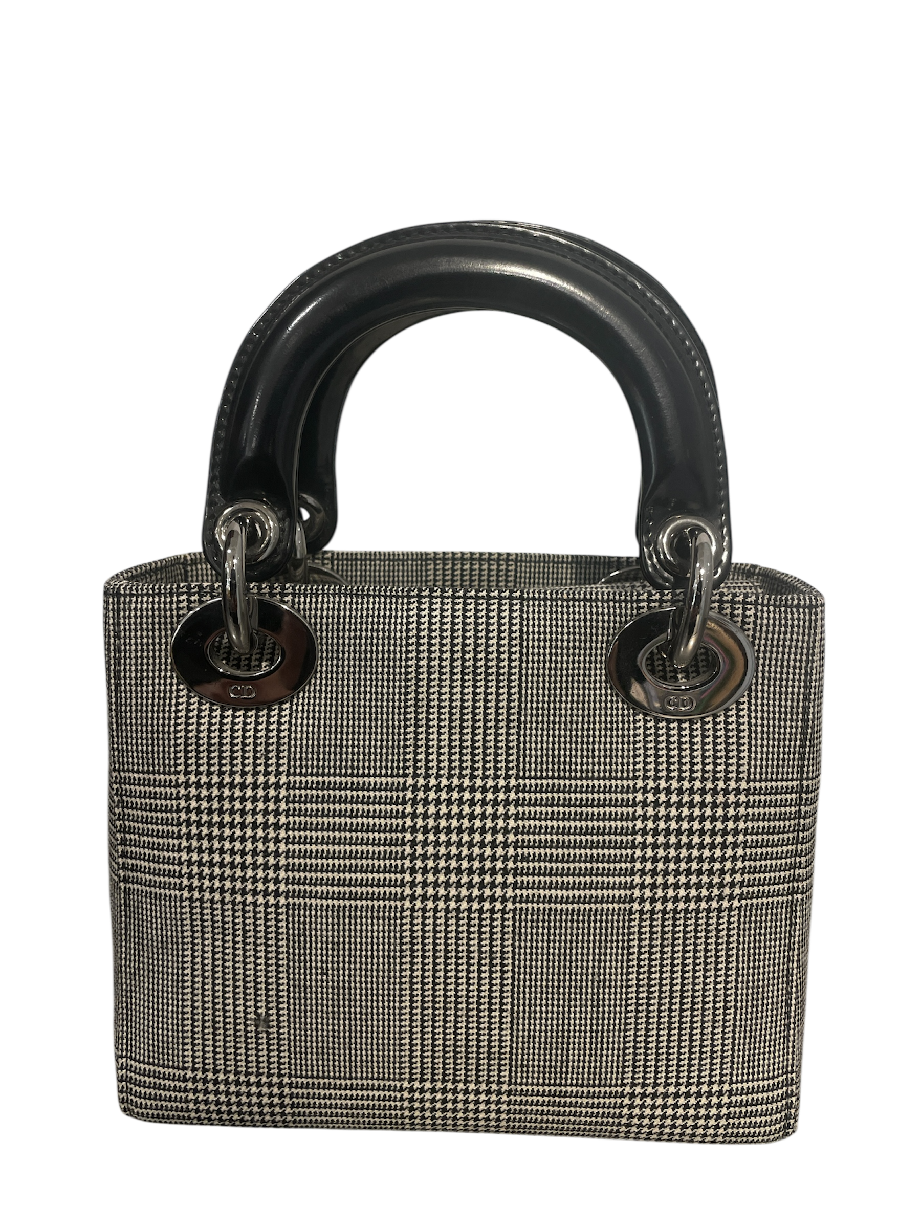 Christian Dior/Hand Bag/Plaid/GRY/HOUNDSTOOTH view 2