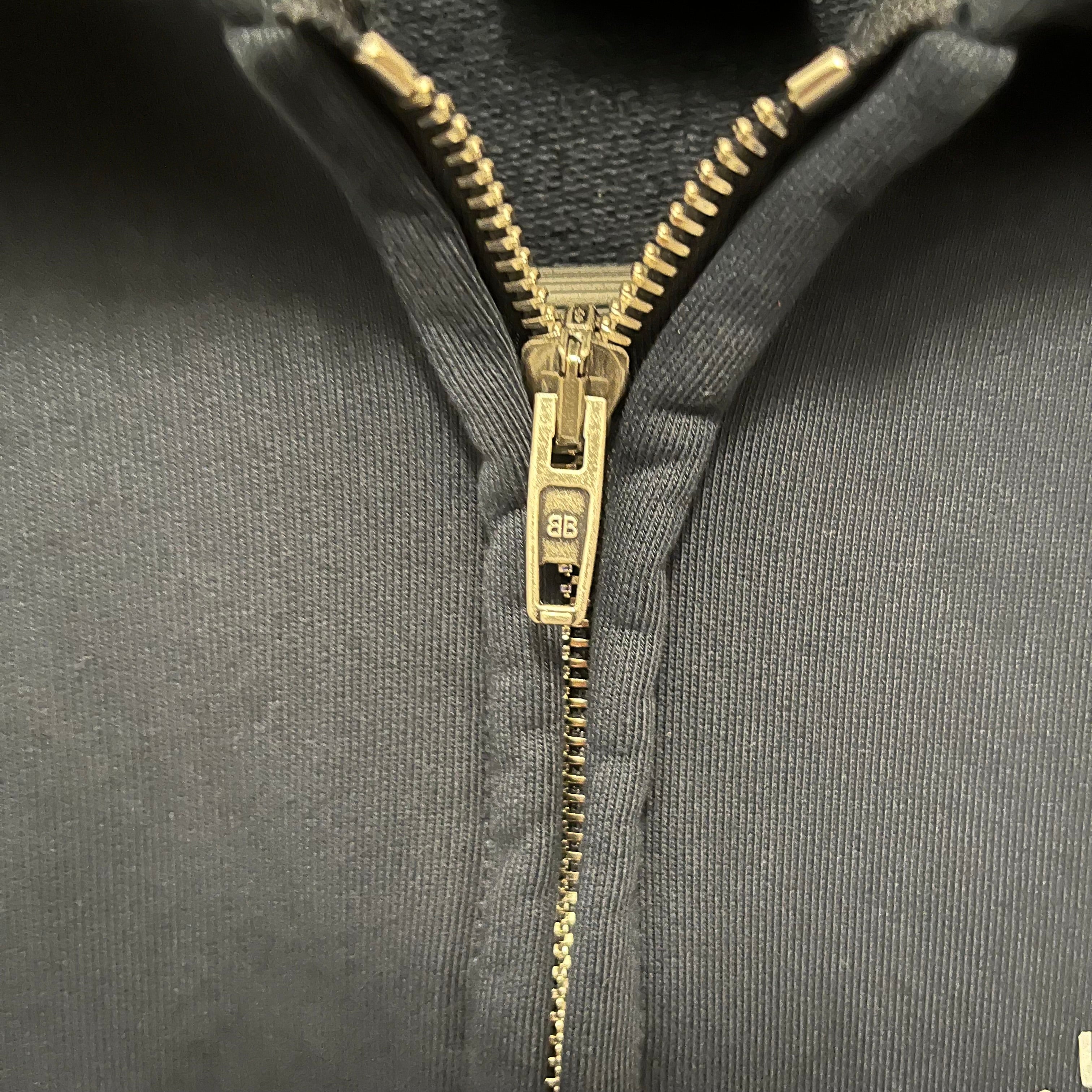 BALENCIAGA/Zip Up Hoodie/S/Cotton/NVY/world food programme view 7
