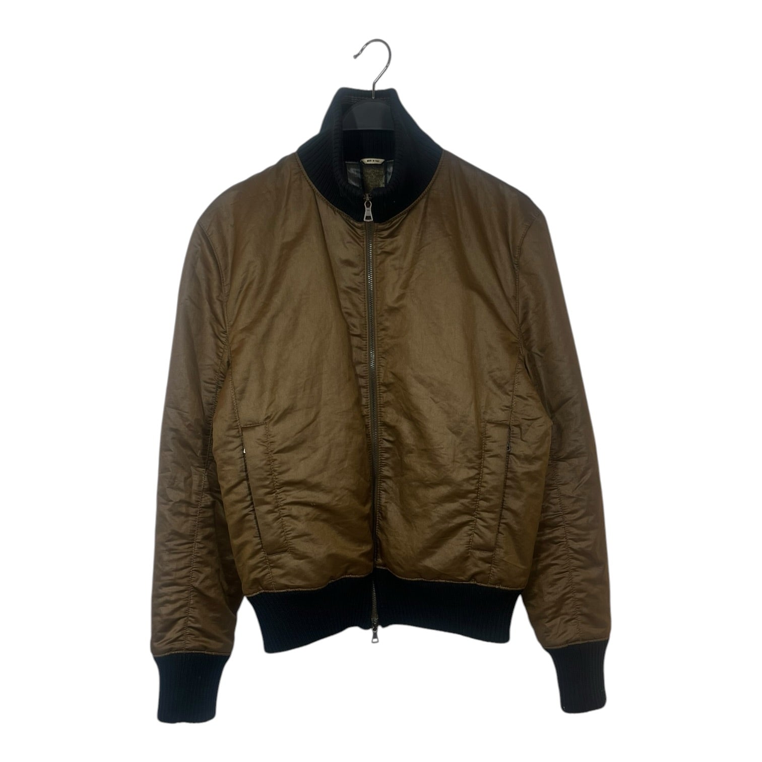 Jean Paul Gaultier/Flight Jkt/Polyester/BRW/STRIPED LINER view 1