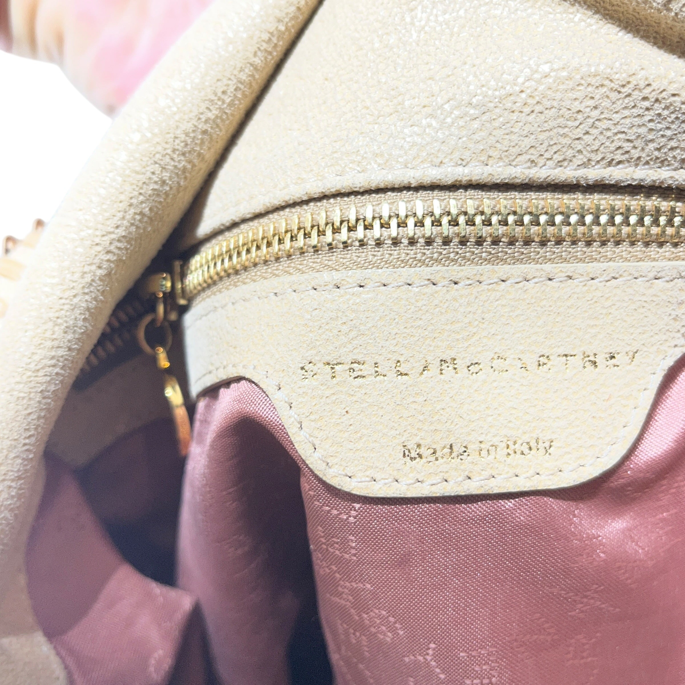 STELLAMcCARTNEY/Hand Bag/Suede/BEG/Falabella Gold Hardware view 6