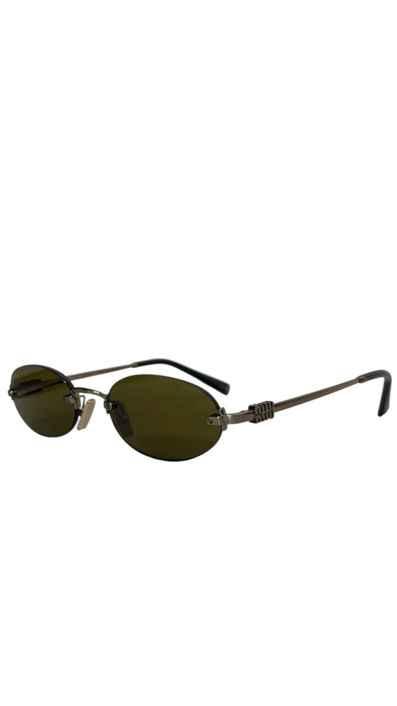 MIU MIU/Sunglasses/Titanium/SLV/M's/ view 2