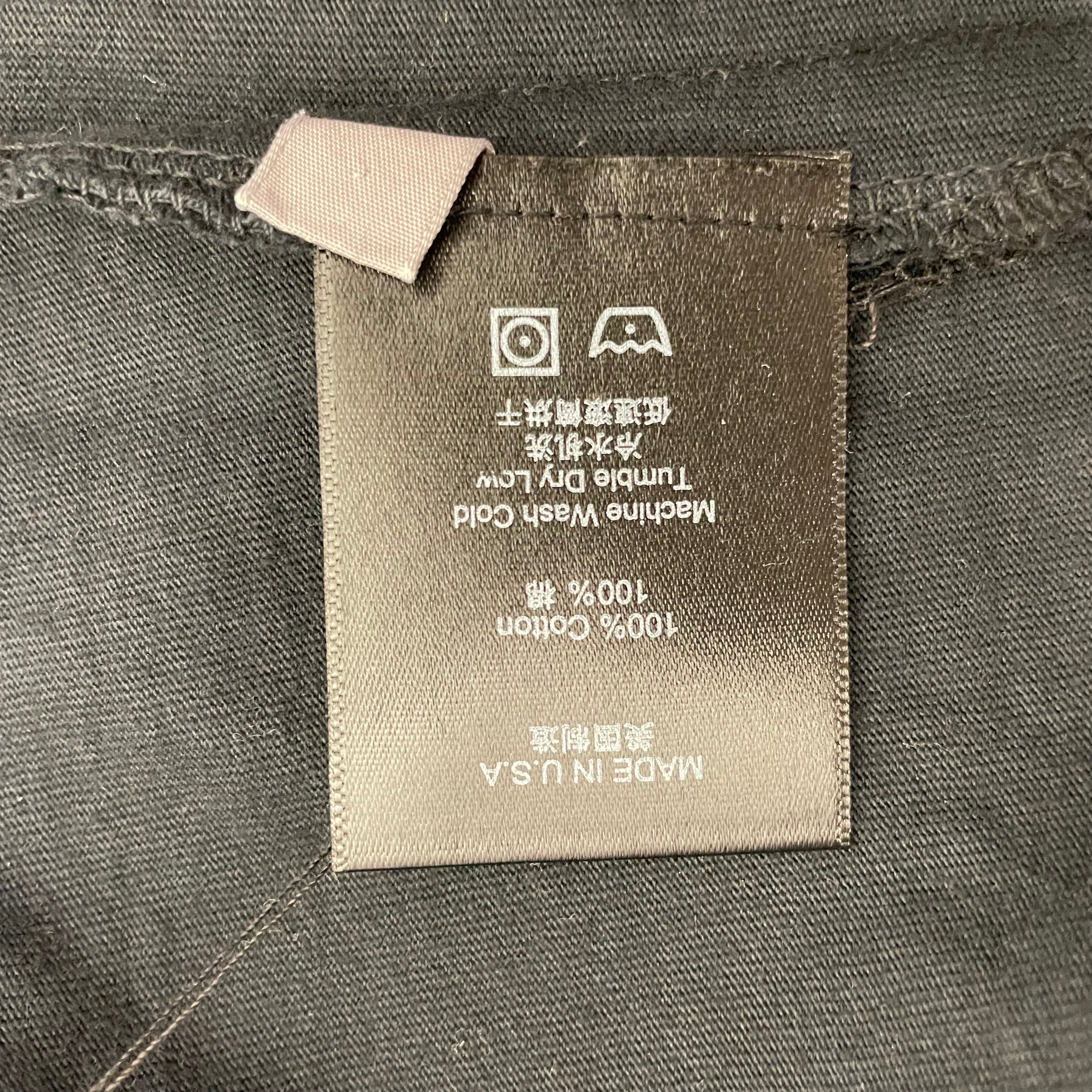 RHUDE/LS T-Shirt/XXL/Cotton/BLK/ view 4