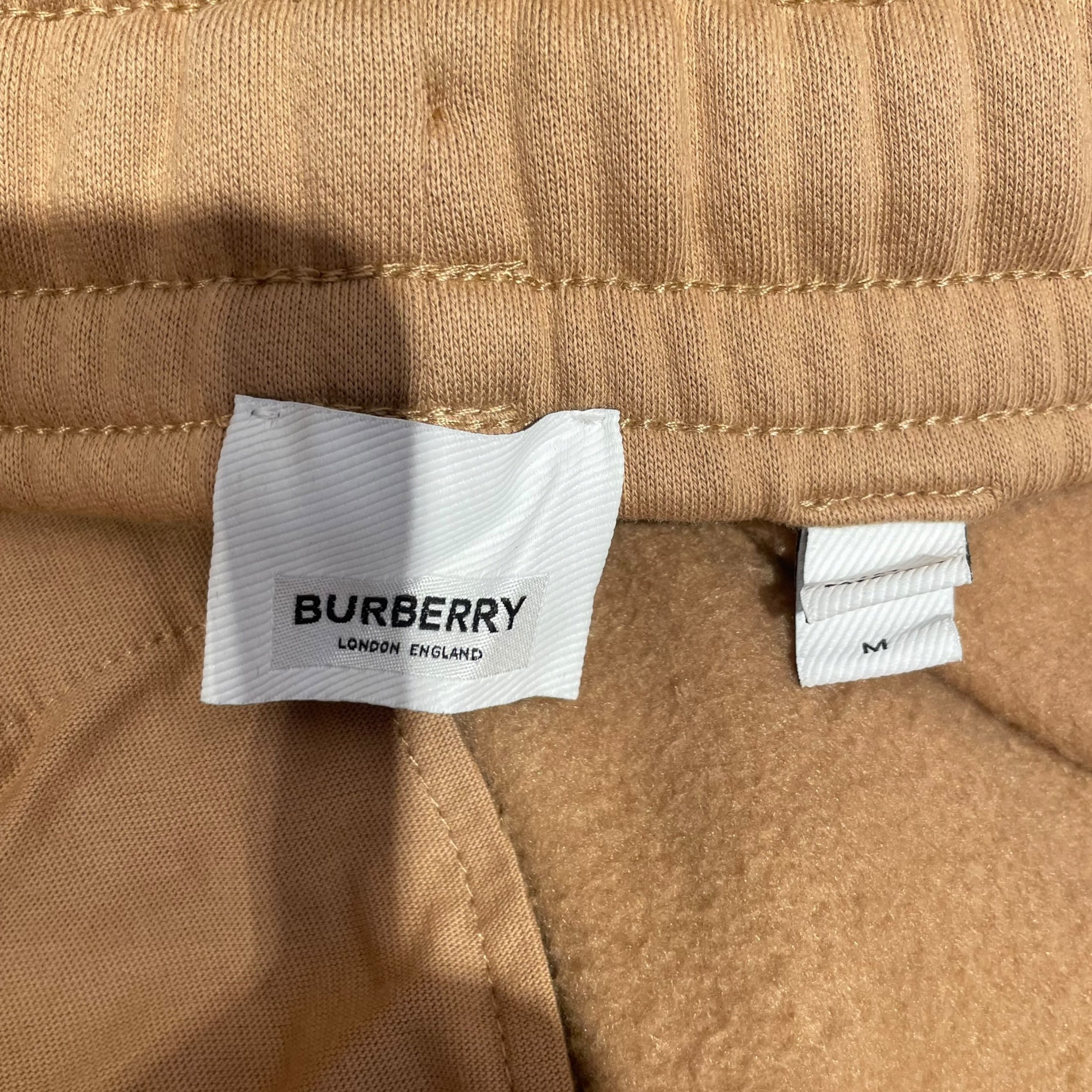 BURBERRY/Pants/M/Cotton/BEG/Check panel jogging pants view 3