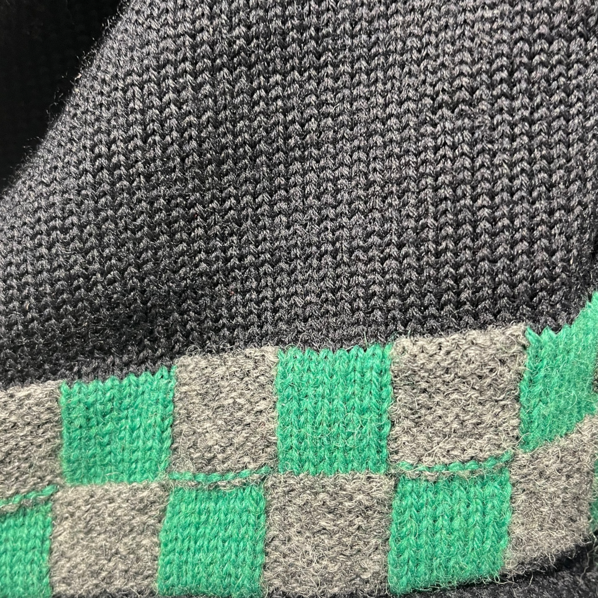 COMME des GARCONS HOMME/Cardigan/Wool/BLK/HN-070110 GREEN CHECKER view 4