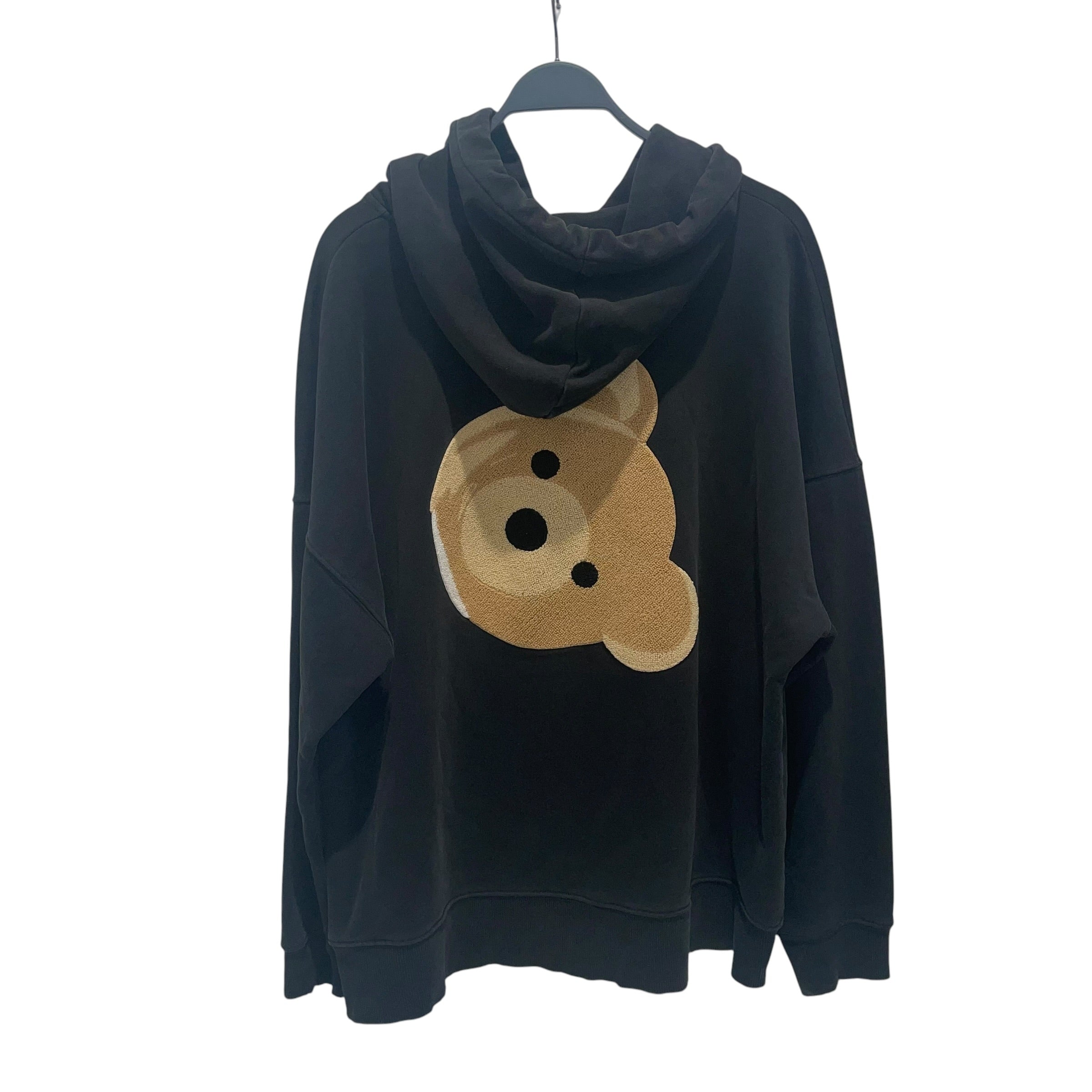 Palm Angels/Hoodie/XL/Cotton/BLK/teddy bear head view 2