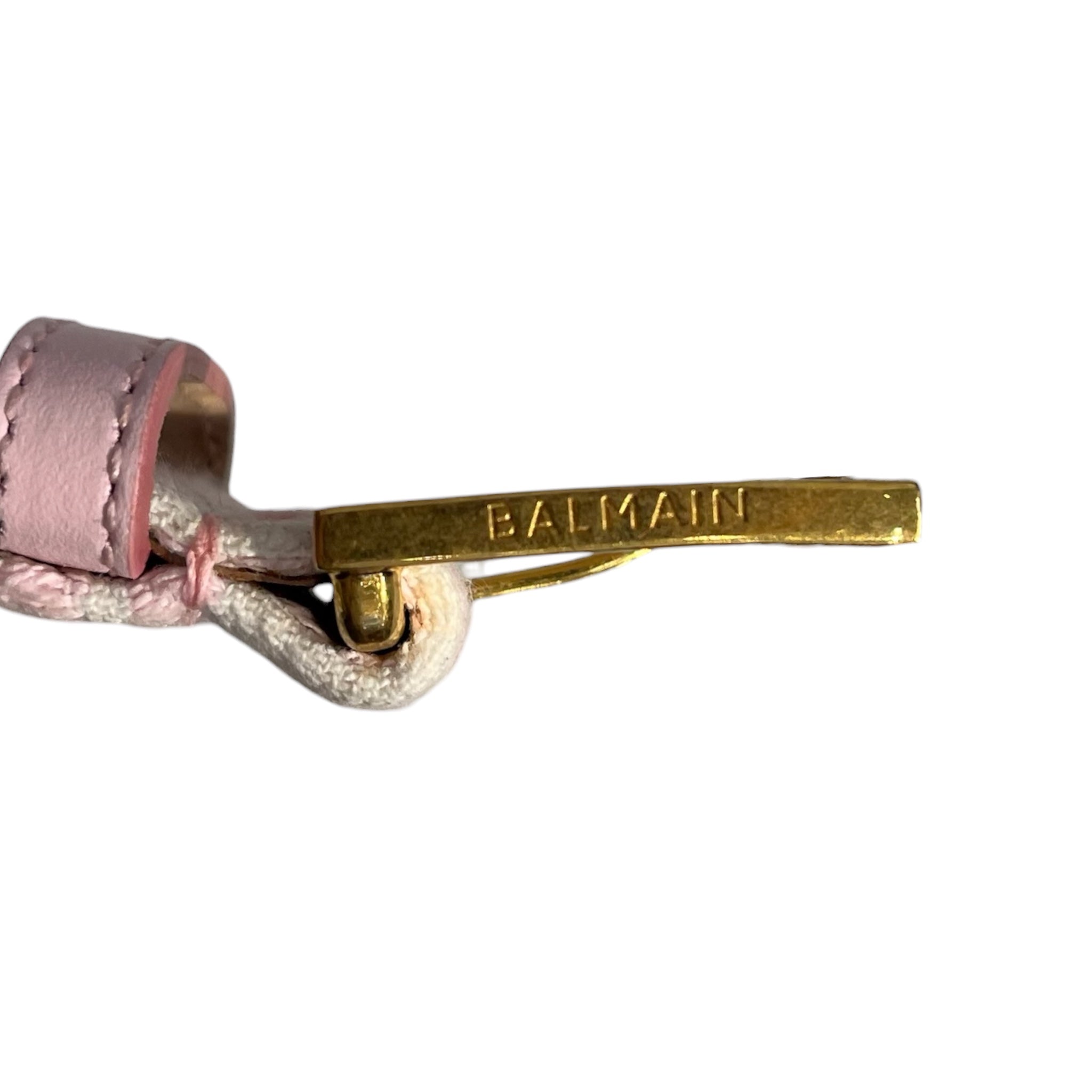 BALMAIN/Belt/Monogram/Leather/PNK/PINK MONOGRAM BELT view 7