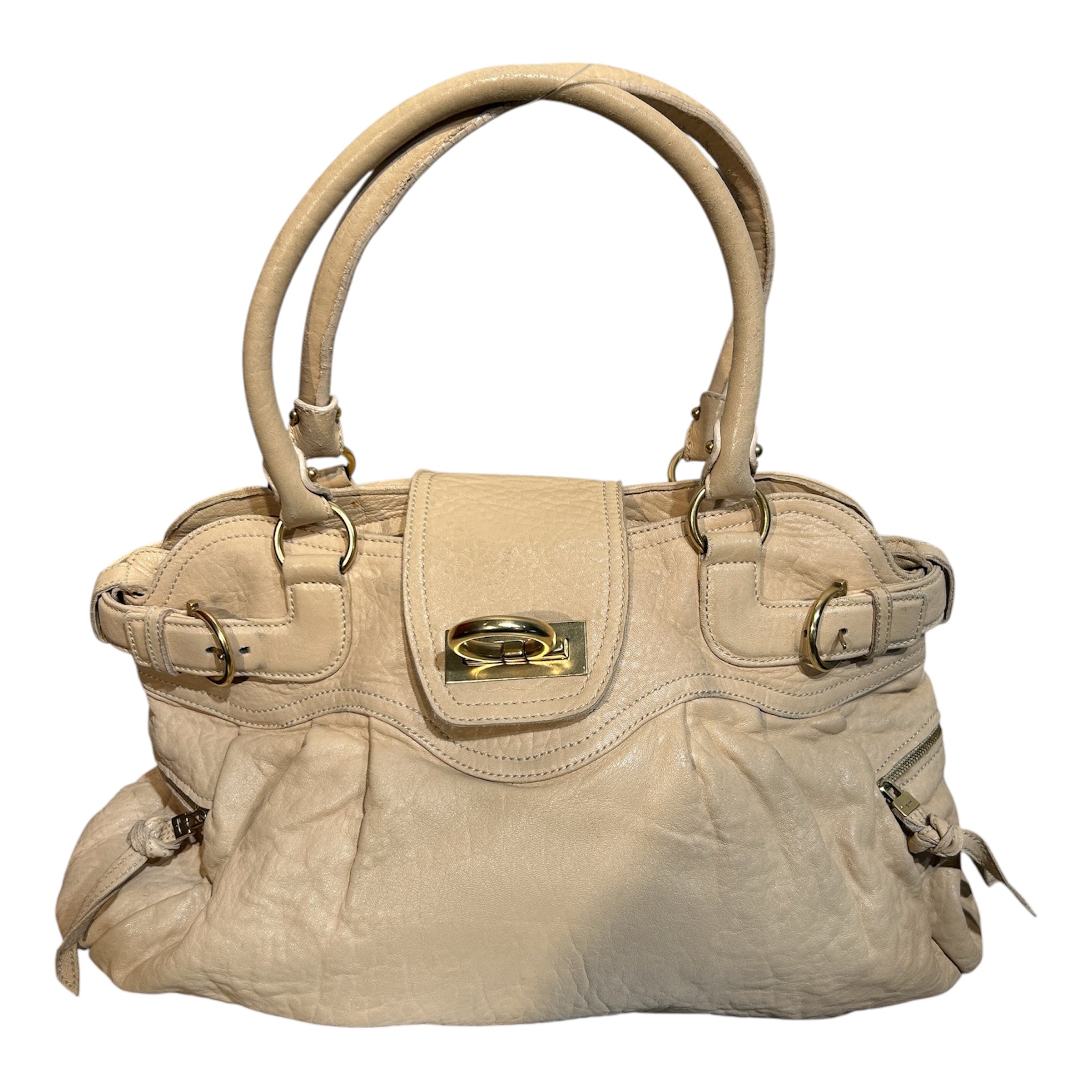 Salvatore Ferragamo/Bag/Leather/BEG/LEATHER HOBO view 1