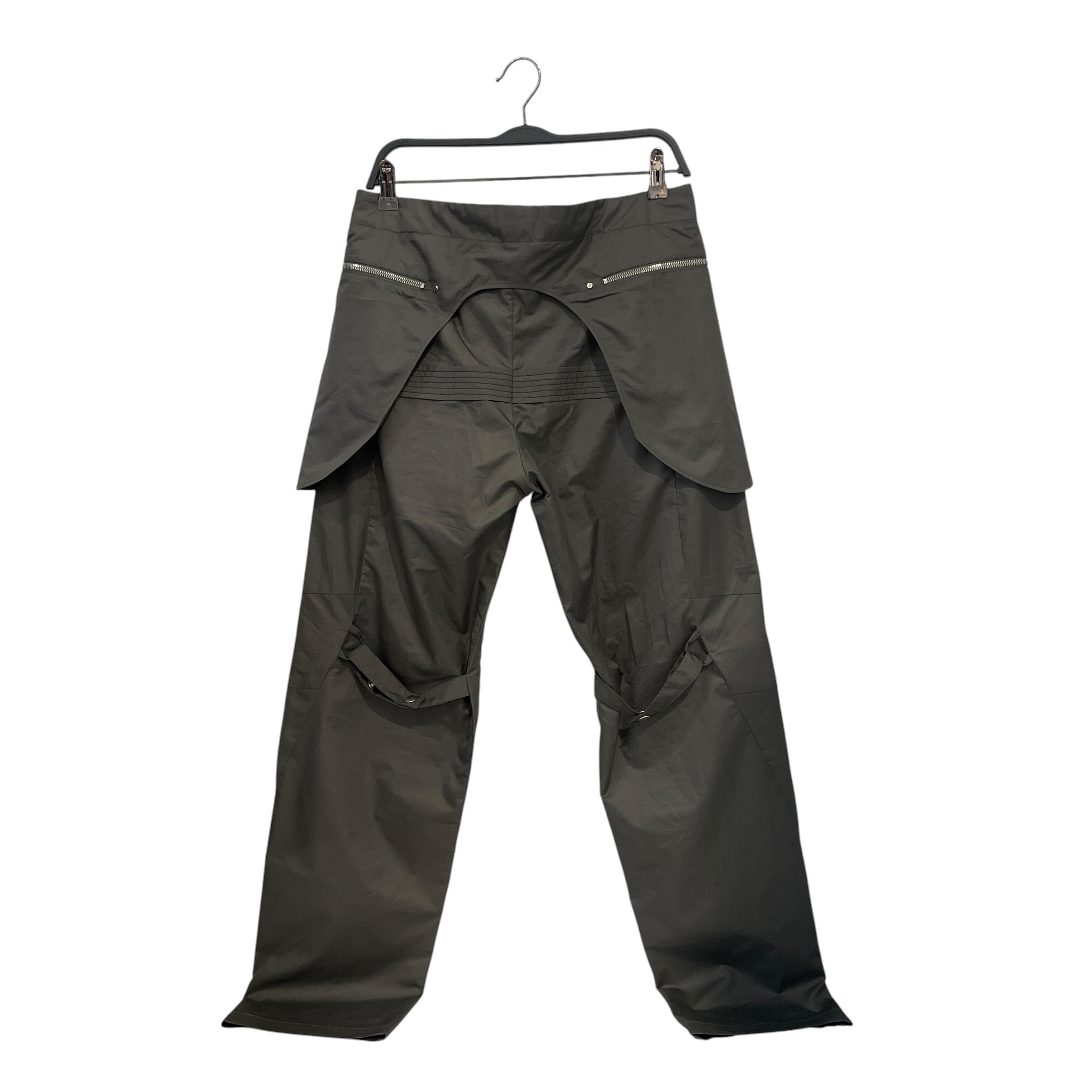 Kiko Kostadinov/Pants/46/Nylon/GRN/EMBROIDERED NYLON CARGO view 2