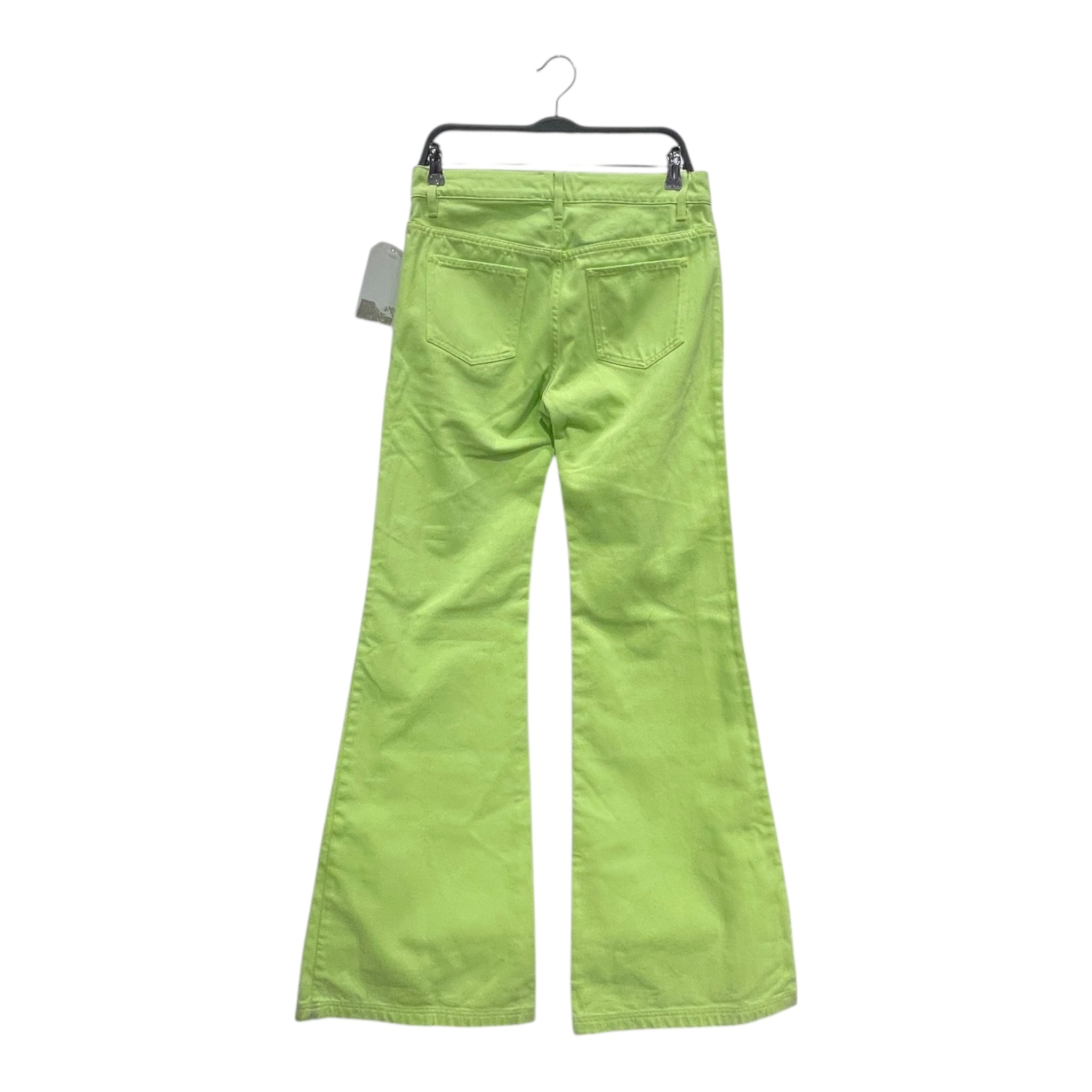 DION LEE/Bootcut Pants/S/Denim/GRN/DOUBLE ZIP LIME GREEN PANT view 2