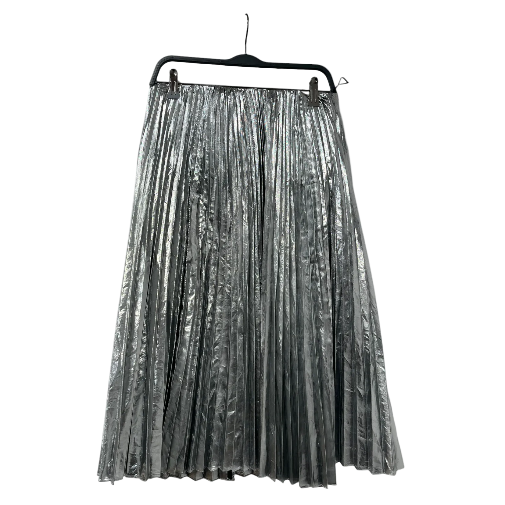 BALENCIAGA/Skirt/38/Polyester/SLV/PLEATED SILVER SKIRT BNWT view 1
