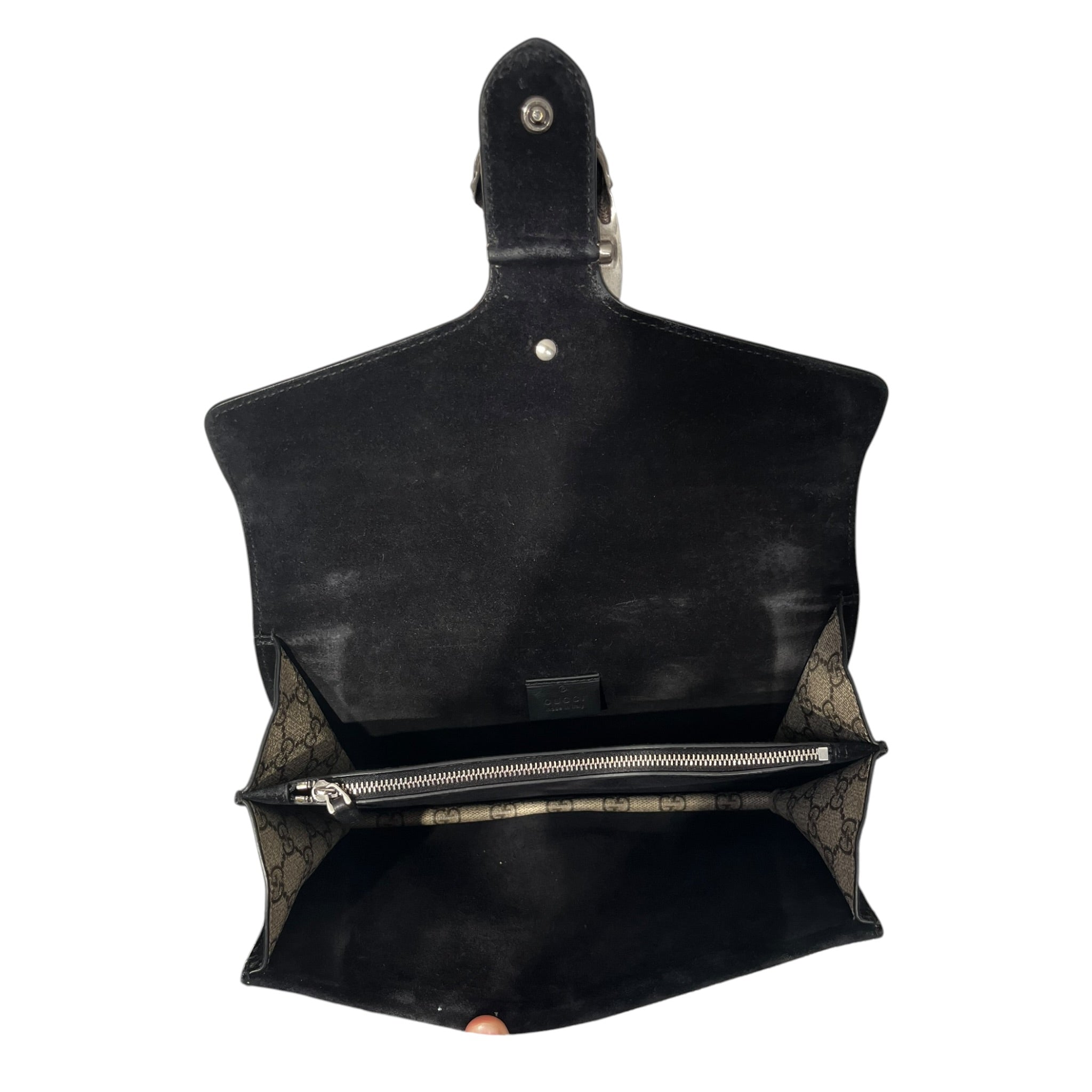 GUCCI/Cross Body Bag/Monogram/Leather/BLK/Diinysus view 4