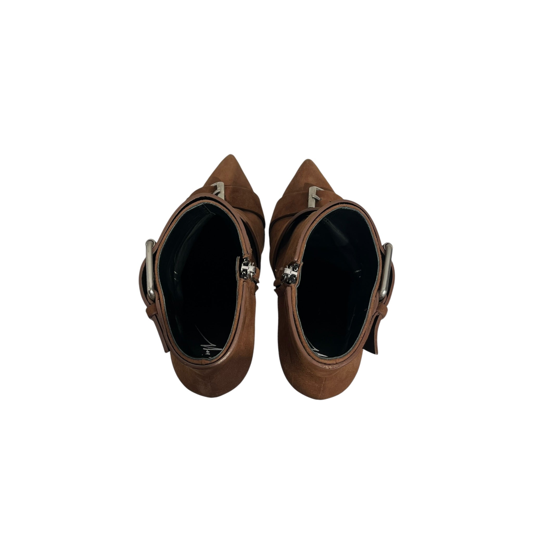 Giuseppe Zanotti/Heels/EU 37/Suede/BRW/3 buckle strap high heel view 5