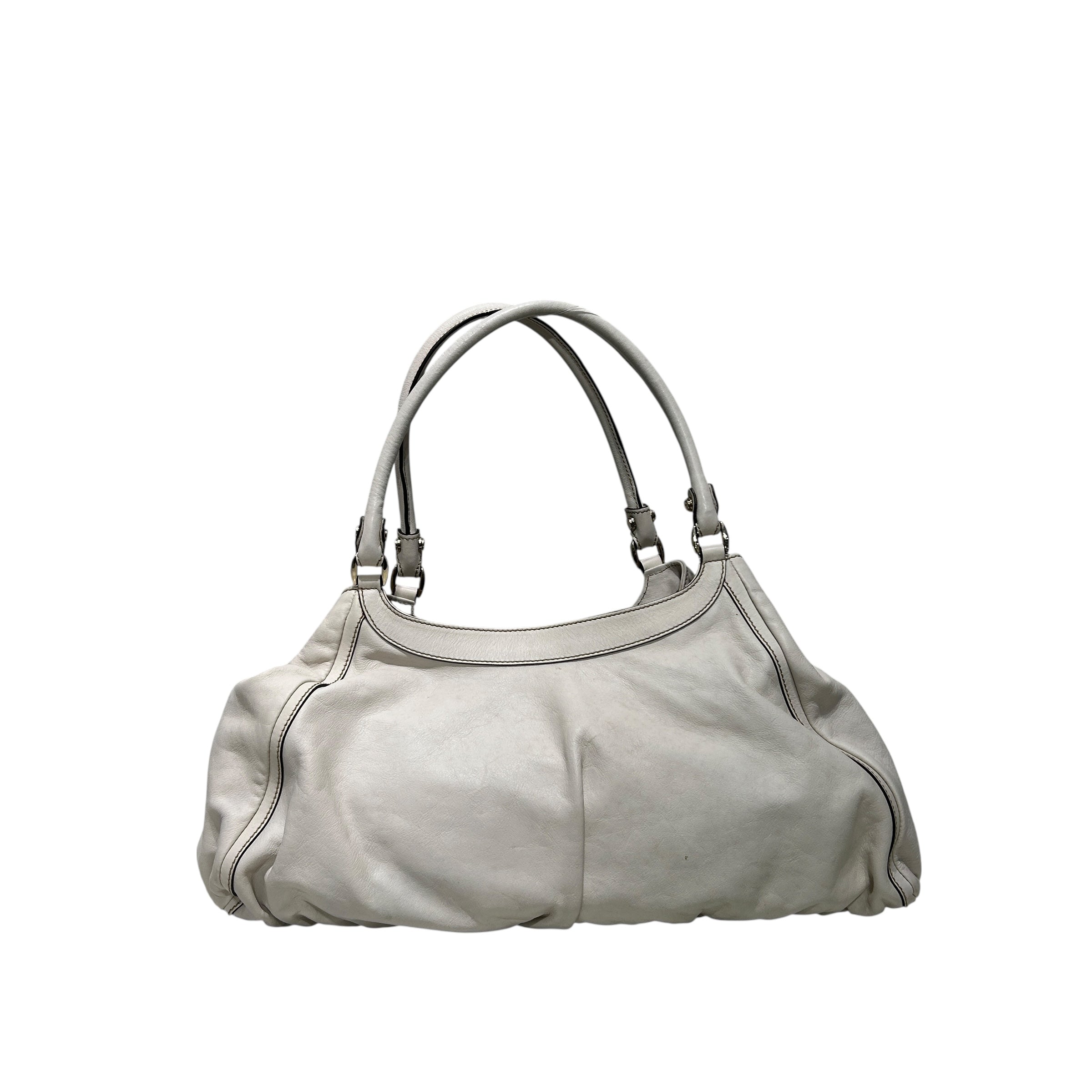 GUCCI/Hand Bag/Leather/WHT/RING HOBO BAG view 2