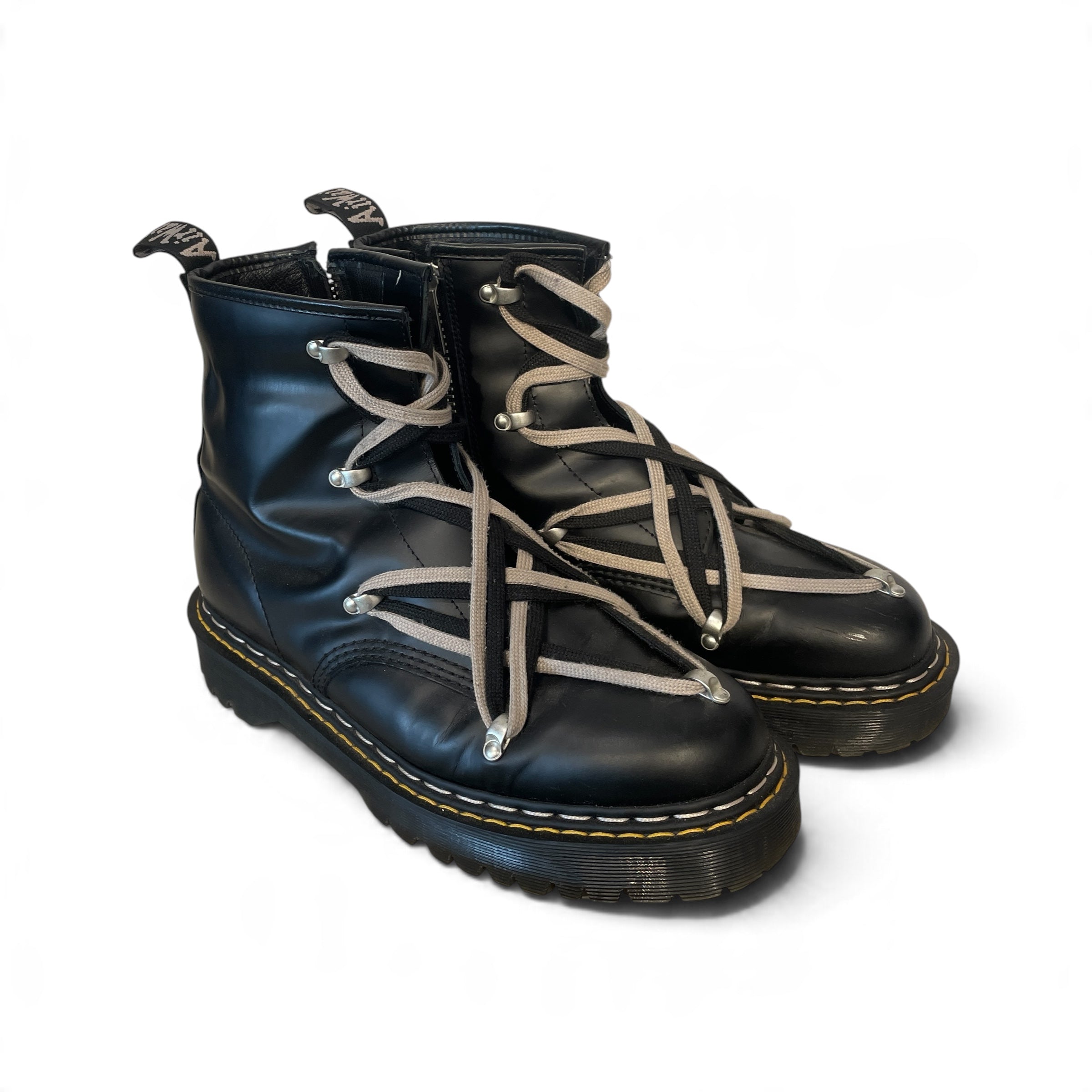 Dr.Martens/Rick Owens/RICK OWENS DRKSHDW/Boots/US 11/Leather/BLK/BEX QUAD 1460 view 1