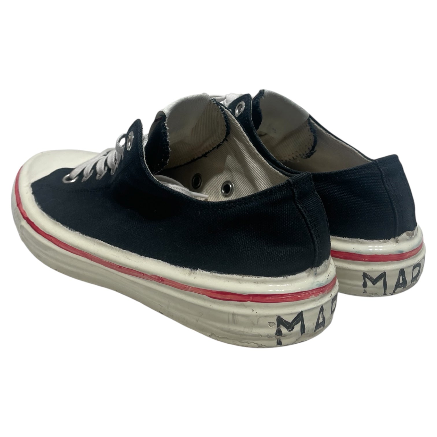 MARNI/Low-Sneakers/US 8/Cotton/BLK/red stripe view 2