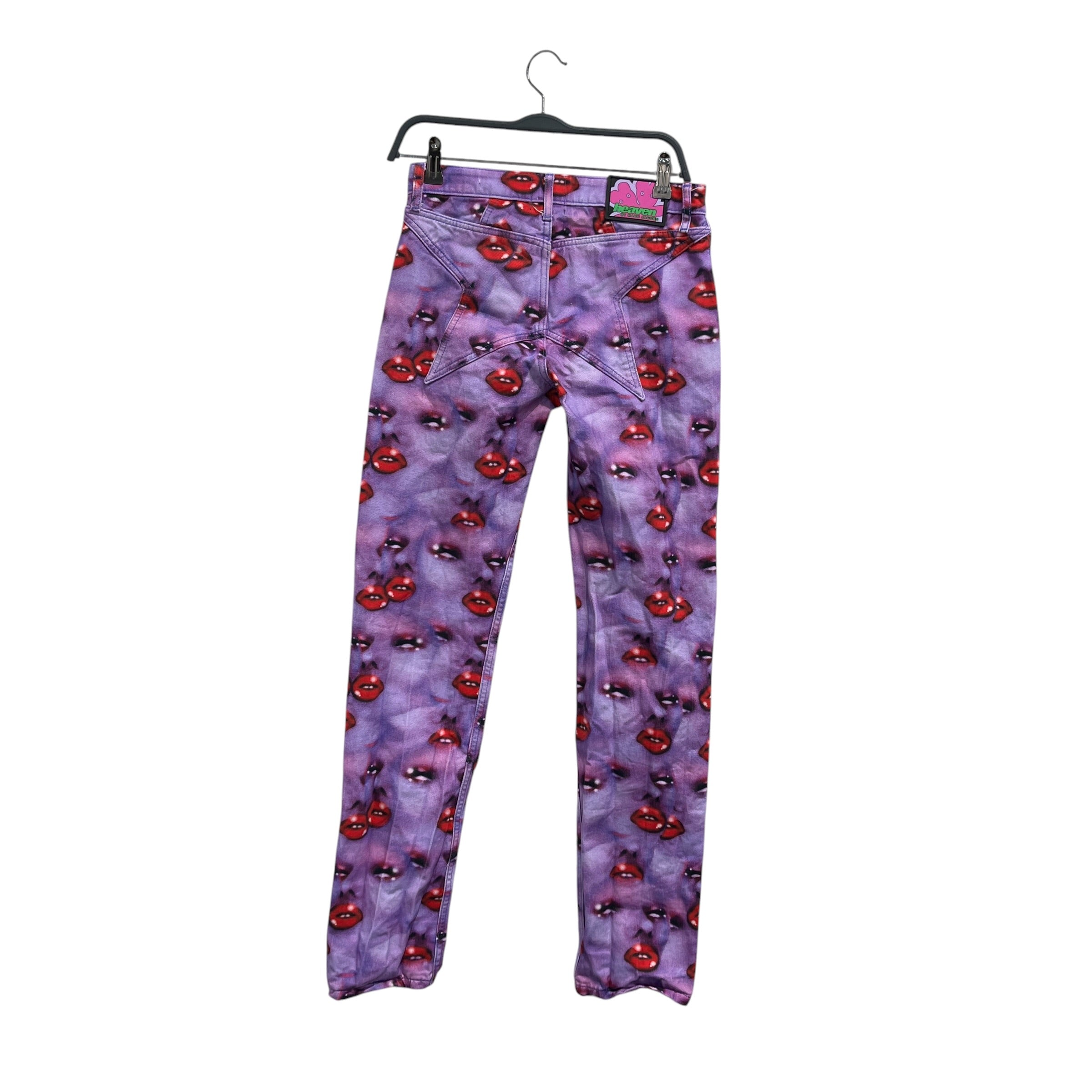 Heaven By Marc Jacobs/Straight Pants/24/All Over Print/Denim/PPL/Lips All Over view 2