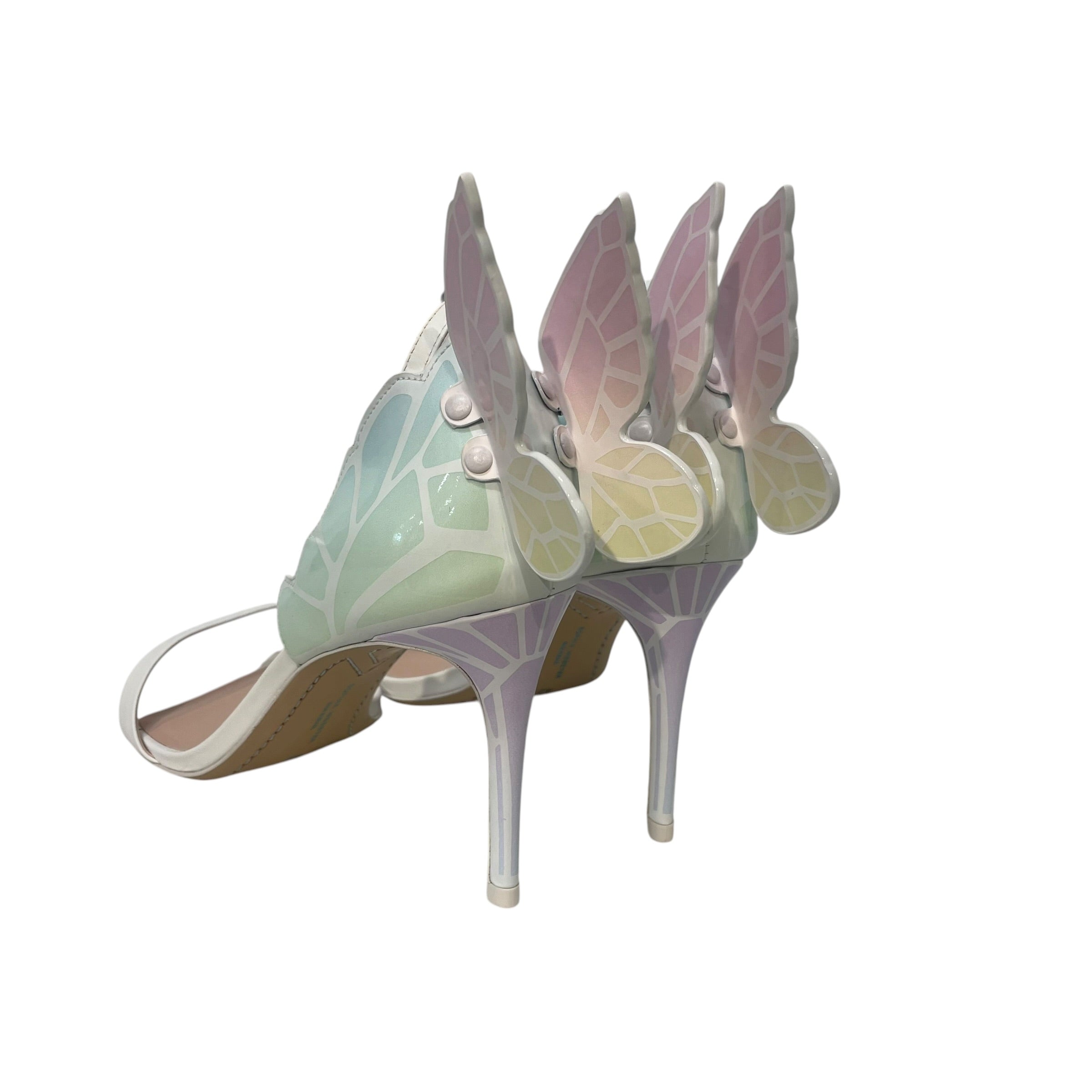 sophia webster/Heels/EU 42/Leather/MLT/butterfly pastel colorway view 2