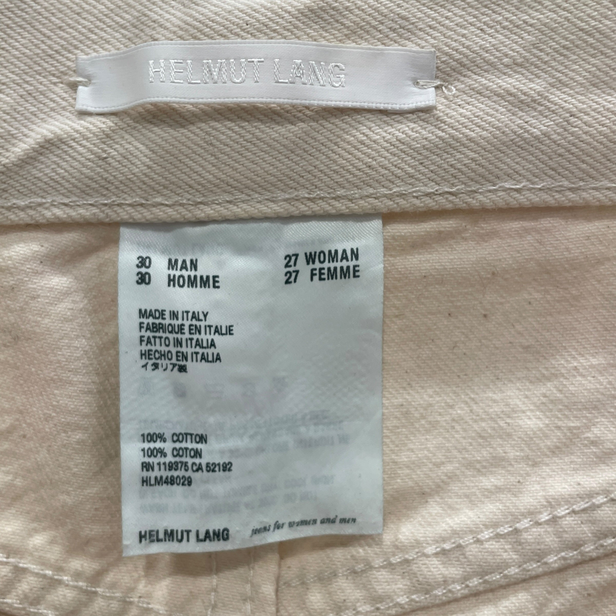 Helmut Lang/Straight Pants/30/Cotton/RED/MASC HI STRAIGHT view 3