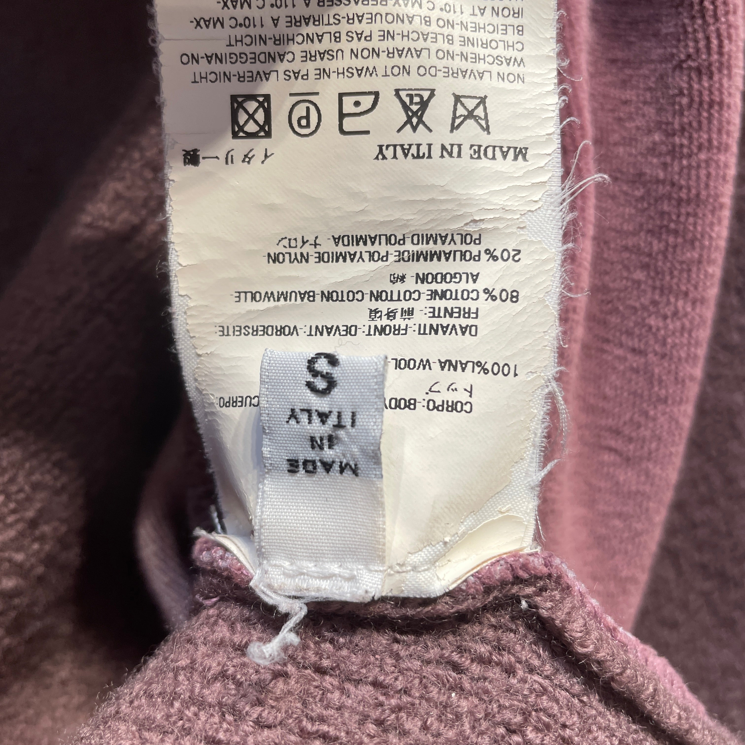 Maison Margiela/Cardigan/10/Cotton/PNK/VELOUR view 5