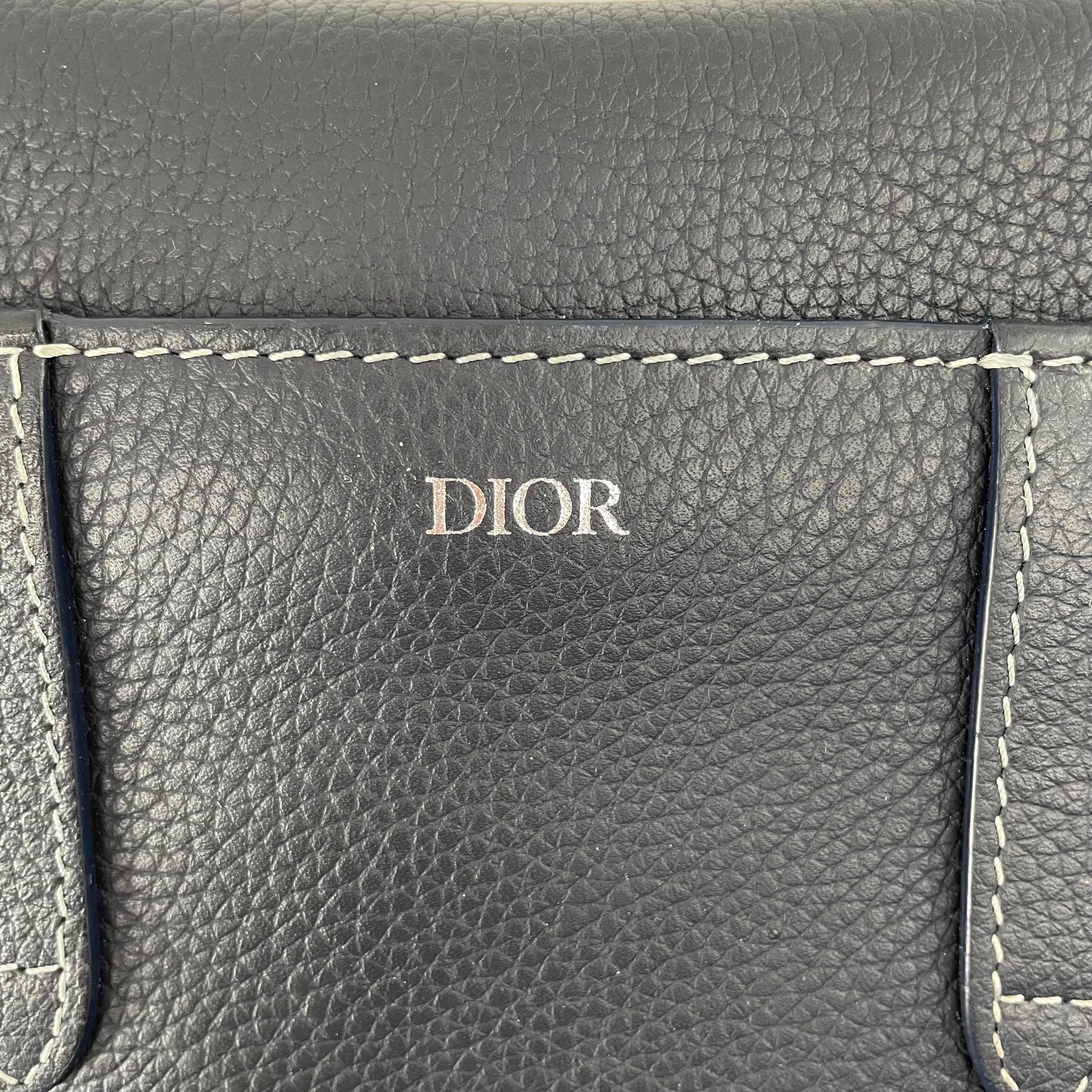 Christian Dior/Clutch Bag/Leather/NVY/SADDLE ELEGANT view 3