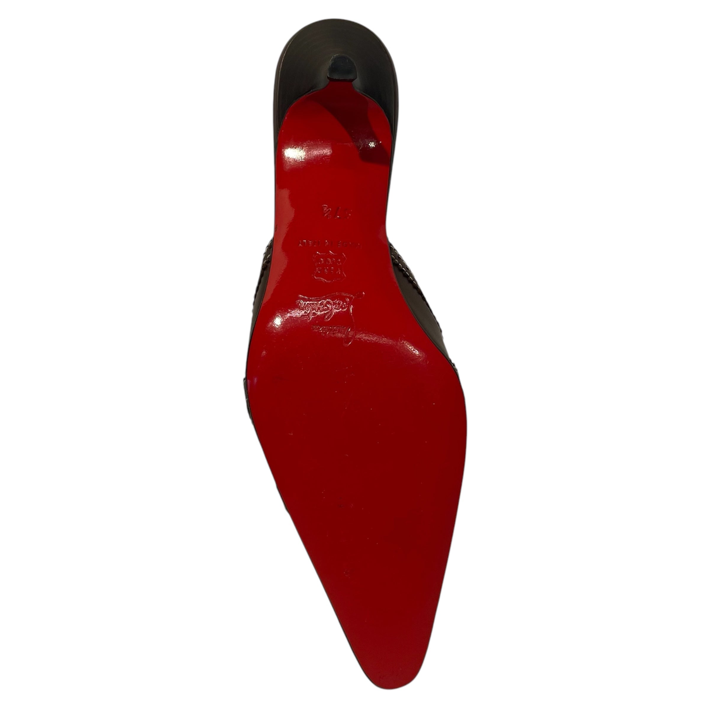 Christian Louboutin/Heels/EU 37.5/Leather/BRW/ view 4