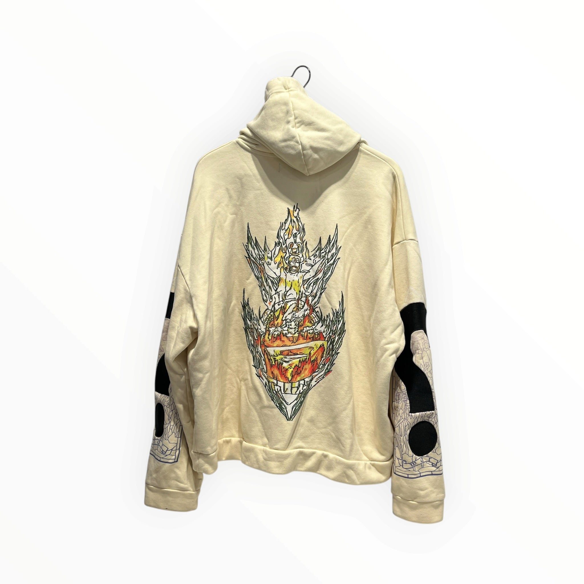 WHO DECIDES WAR/Zip Up Hoodie/L/Cotton/CRM/Engulfed Memories Hoodie view 2