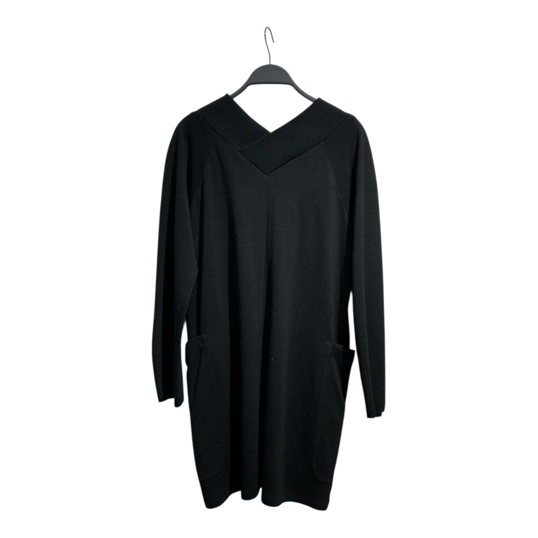 JIL SANDER NAVY/LS Dress/42/Cotton/BLK/ view 1