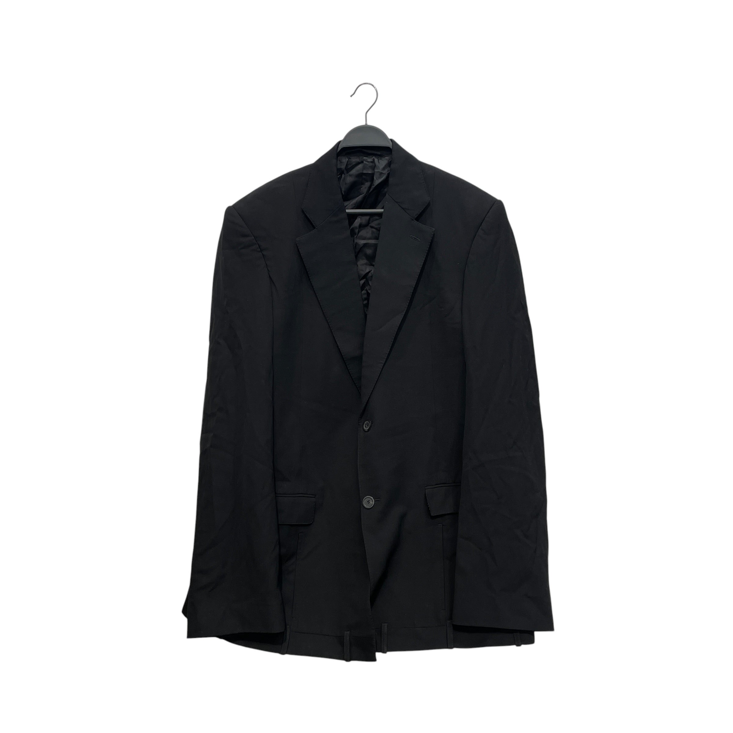 BALENCIAGA/Tailored Jkt/S/Wool/BLK/