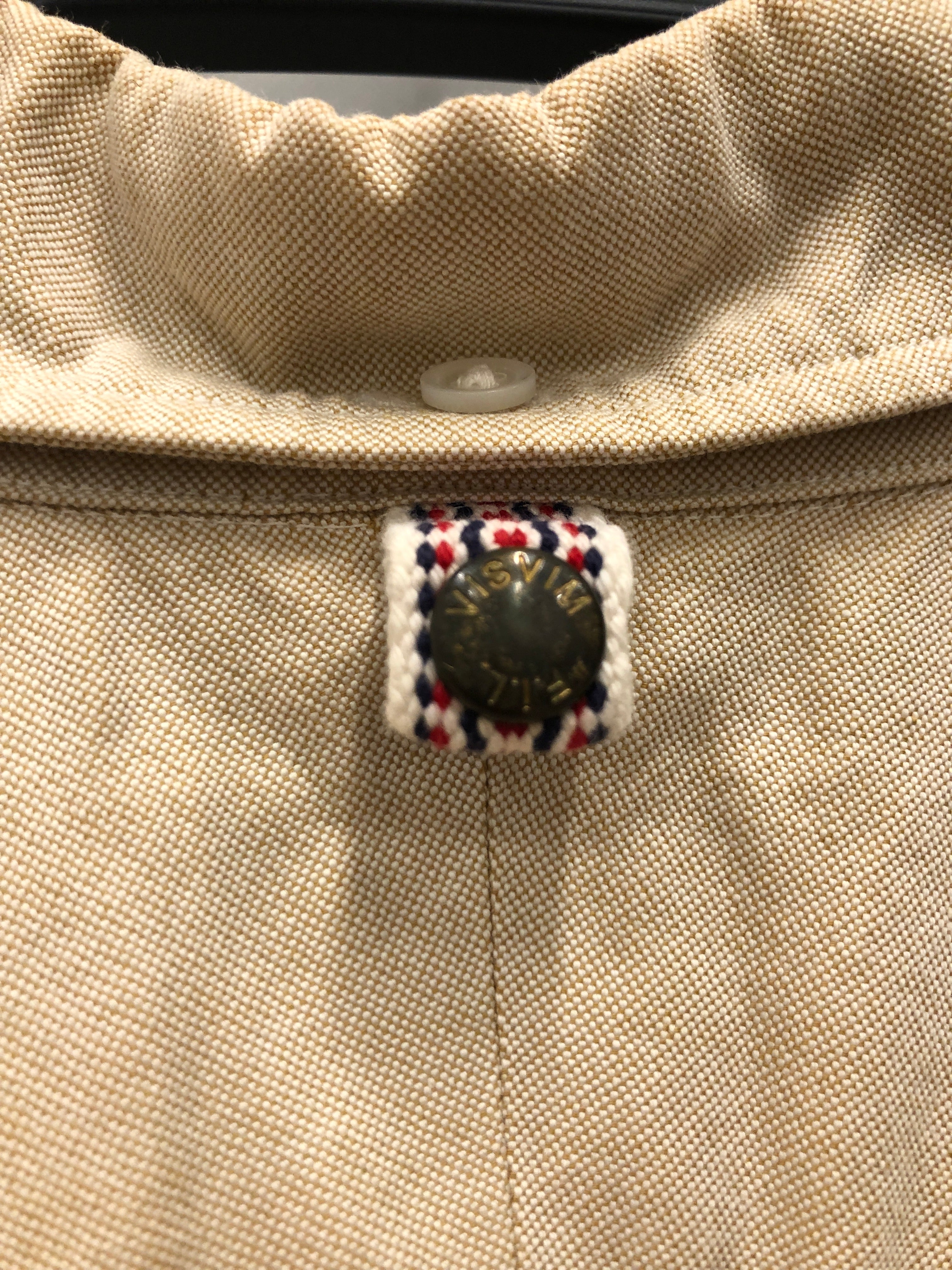 visvim/LS Shirt/1/Cotton/BEG/Blue Zig-Zag Hem view 3