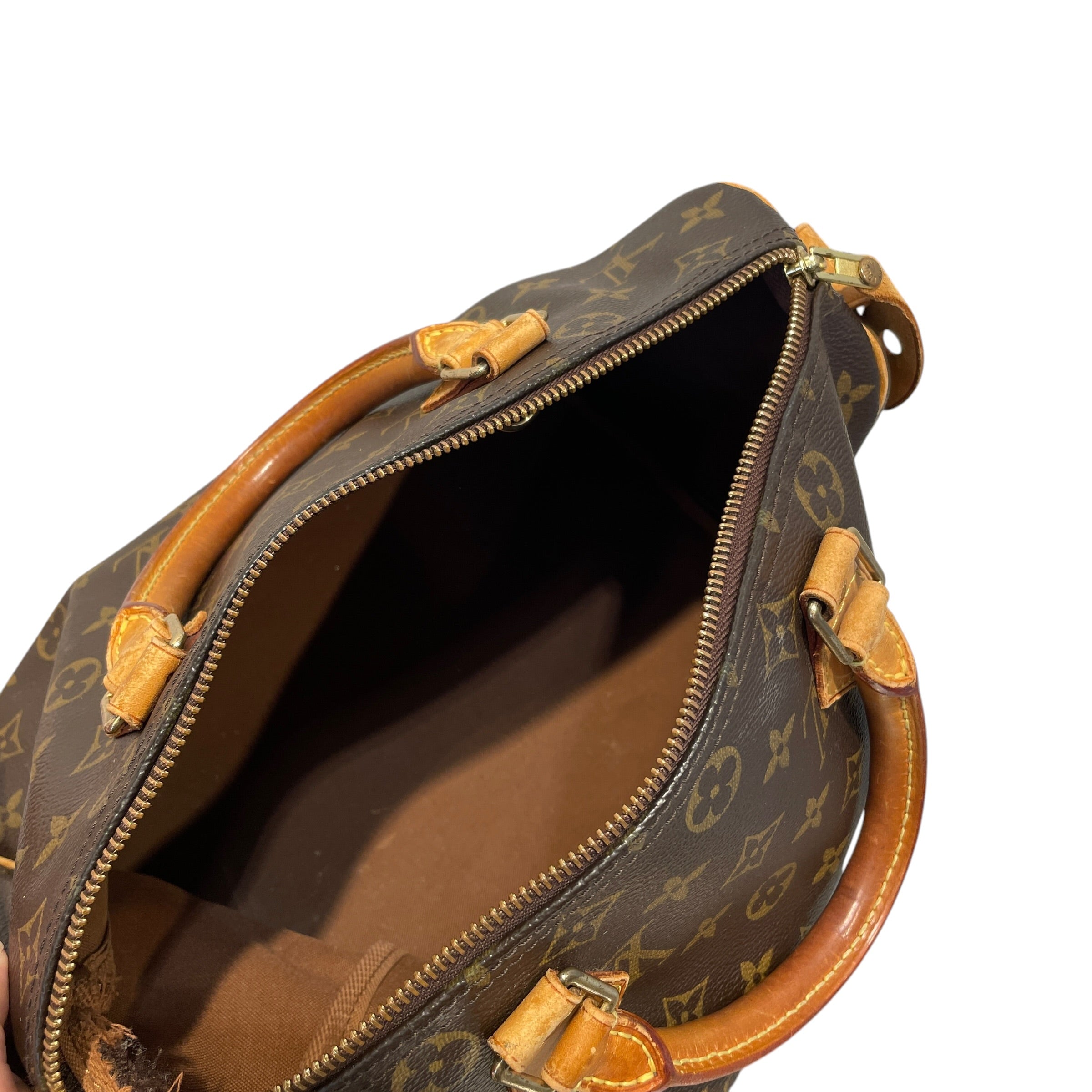 LOUIS VUITTON/Hand Bag/Monogram/Leather/BRW/Speedy 25 Handbag view 6