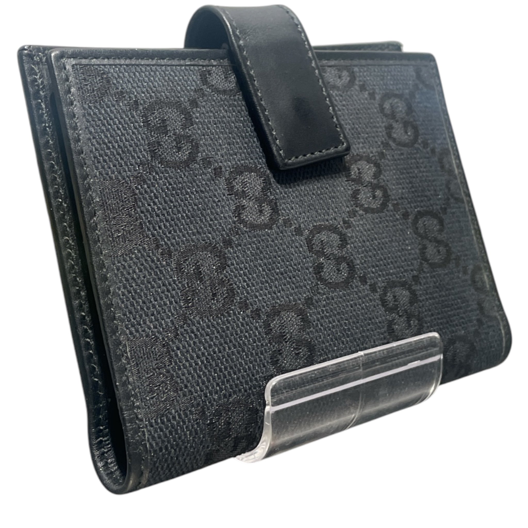 GUCCI/Planner Cover/Monogram/Cotton/BLK/L's/2002 agenda cover view 1