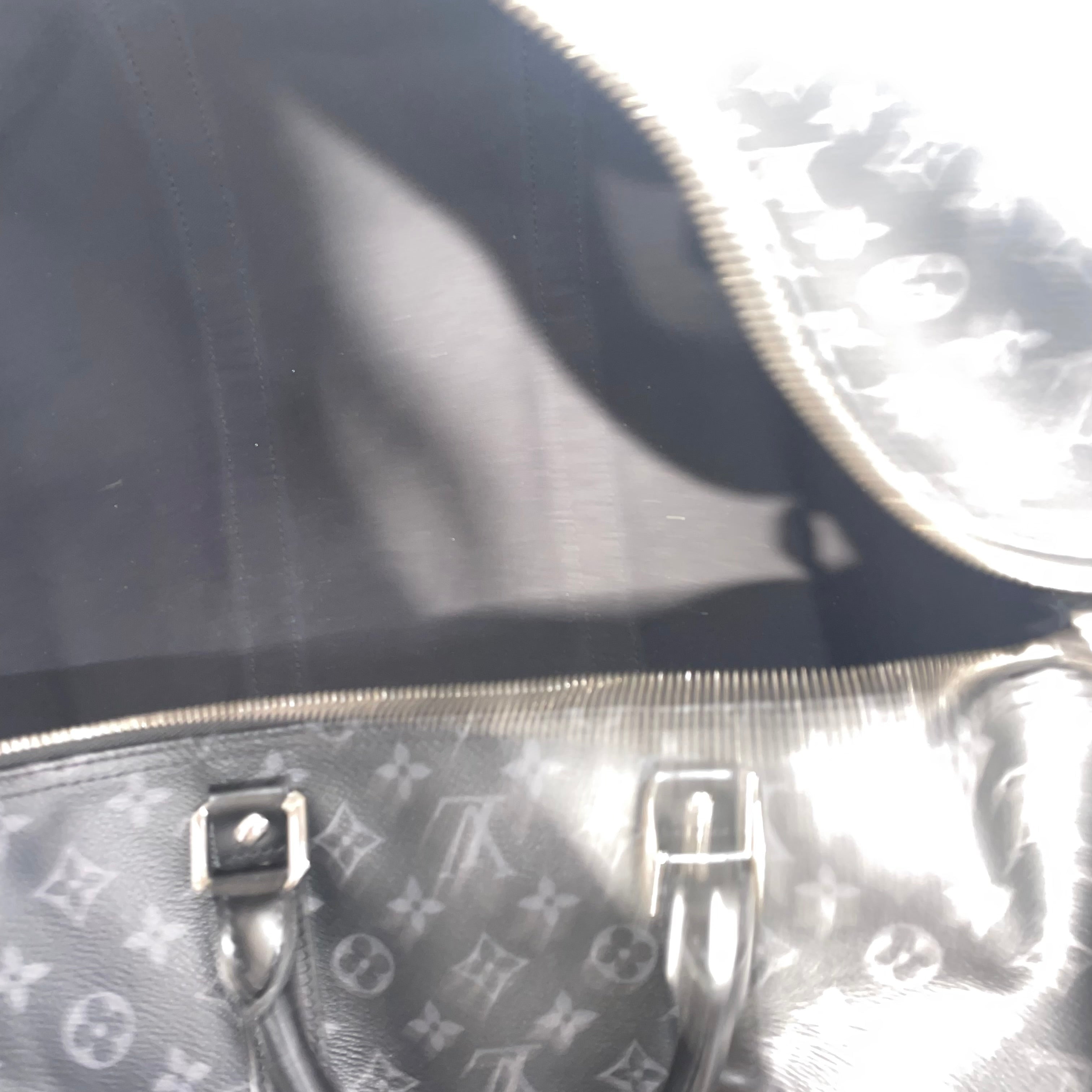 LOUIS VUITTON/Bag/Monogram/Leather/BLK/55 duffle bag view 3