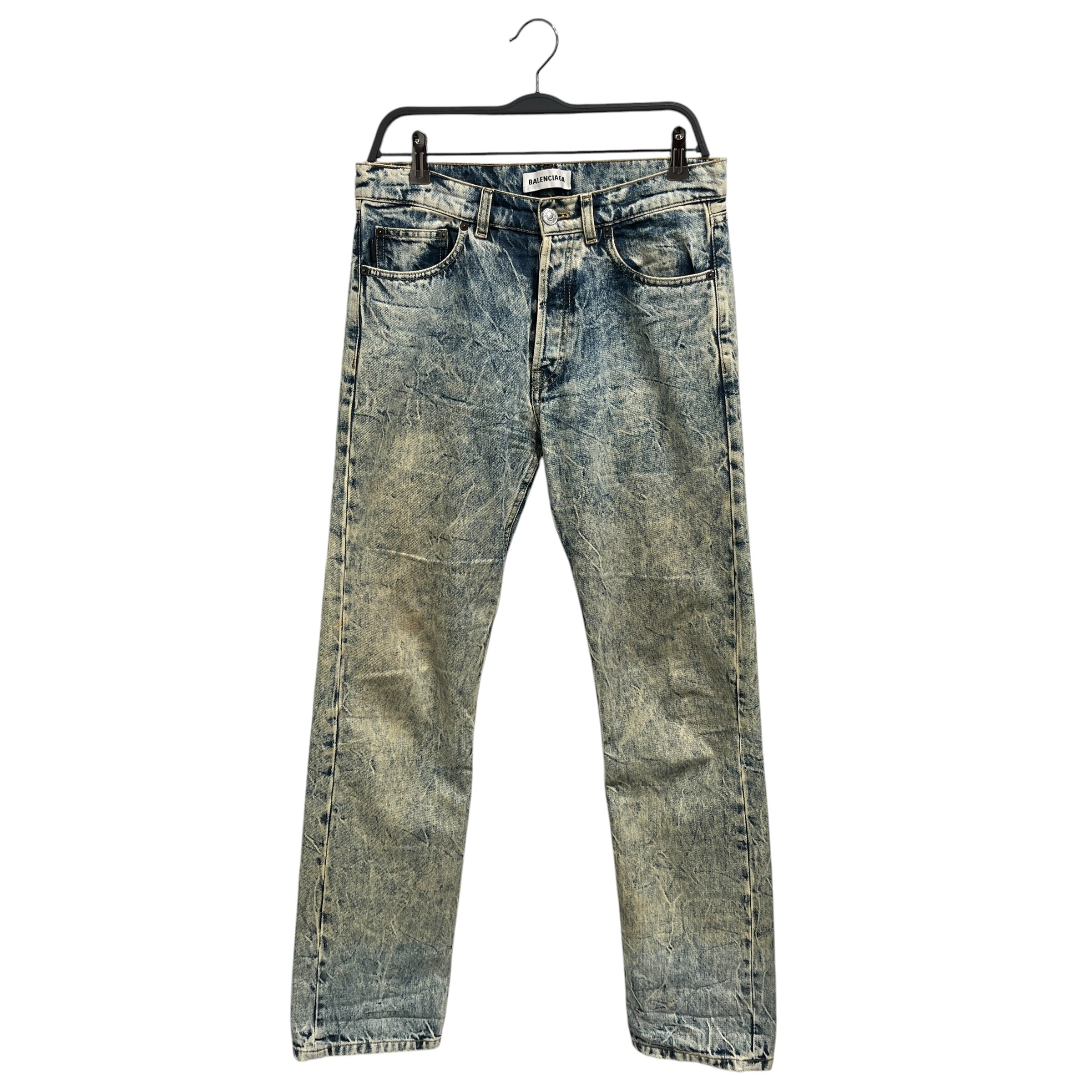 BALENCIAGA/Skinny Pants/27/Denim/BLU/Acid Wash Jeans view 1