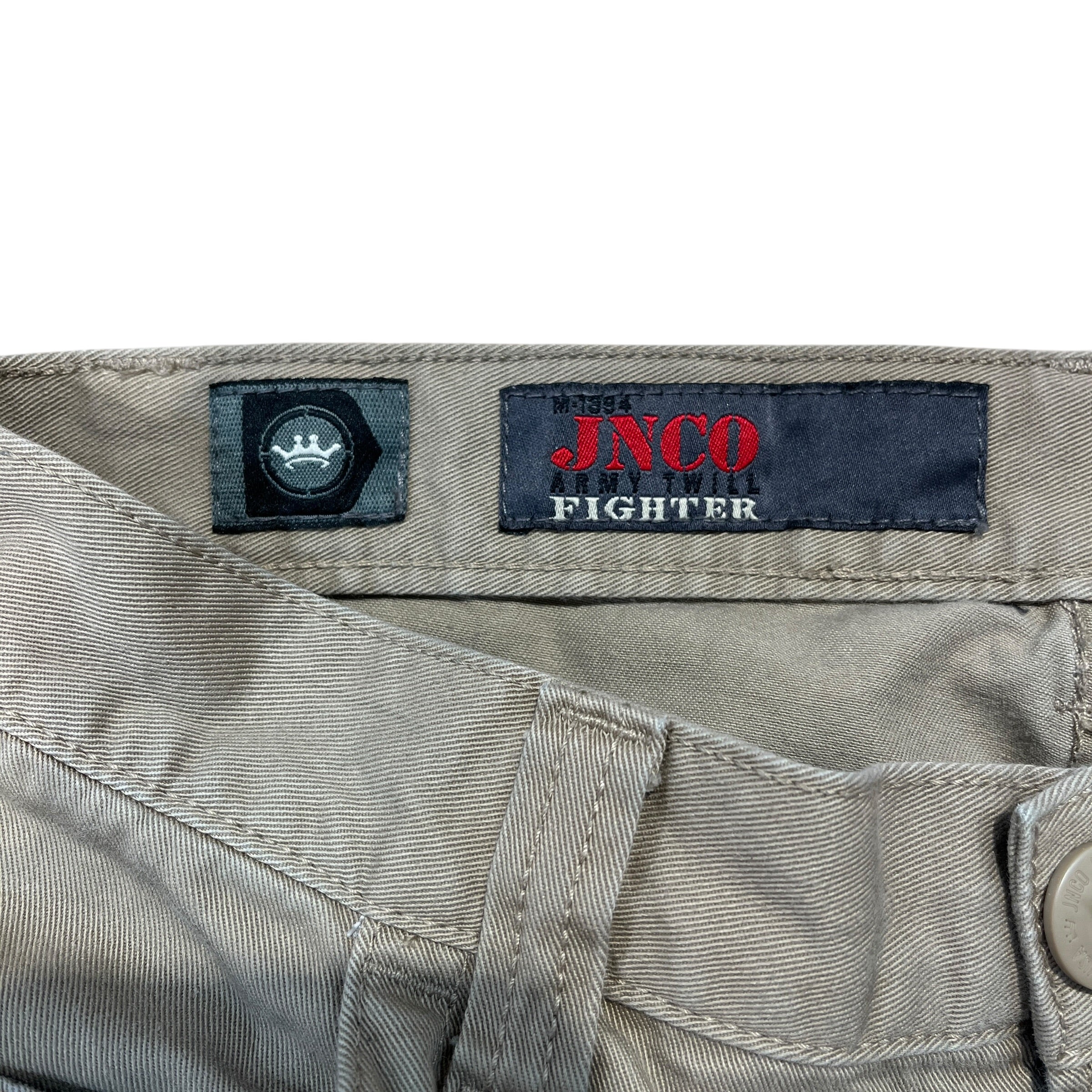 JNCO/Cargo Pants/30/Cotton/KHK/Graphic/skull with wings view 3