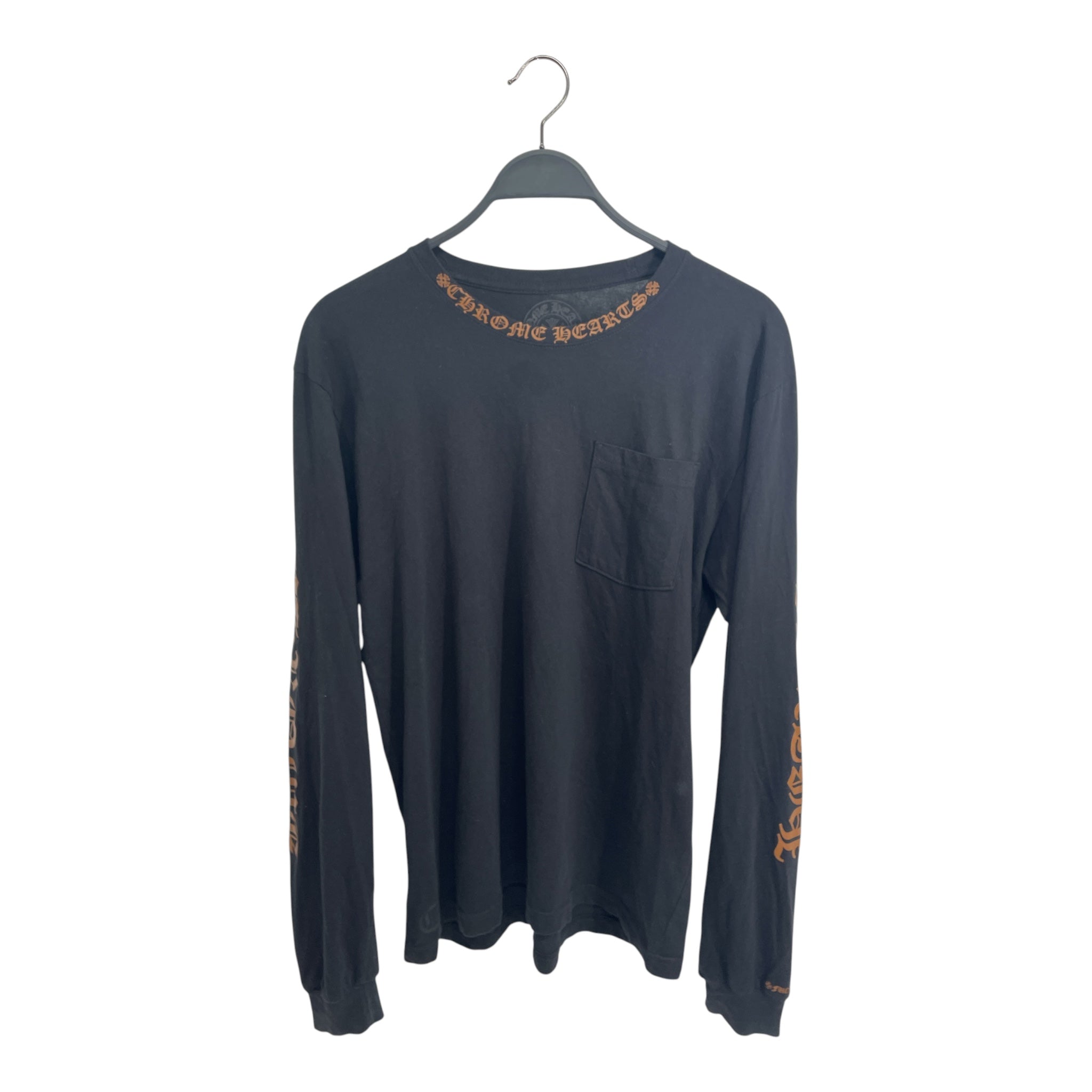 CHROME HEARTS/LS T-Shirt/L/Cotton/BLK/MOCHA LOGO LS view 1