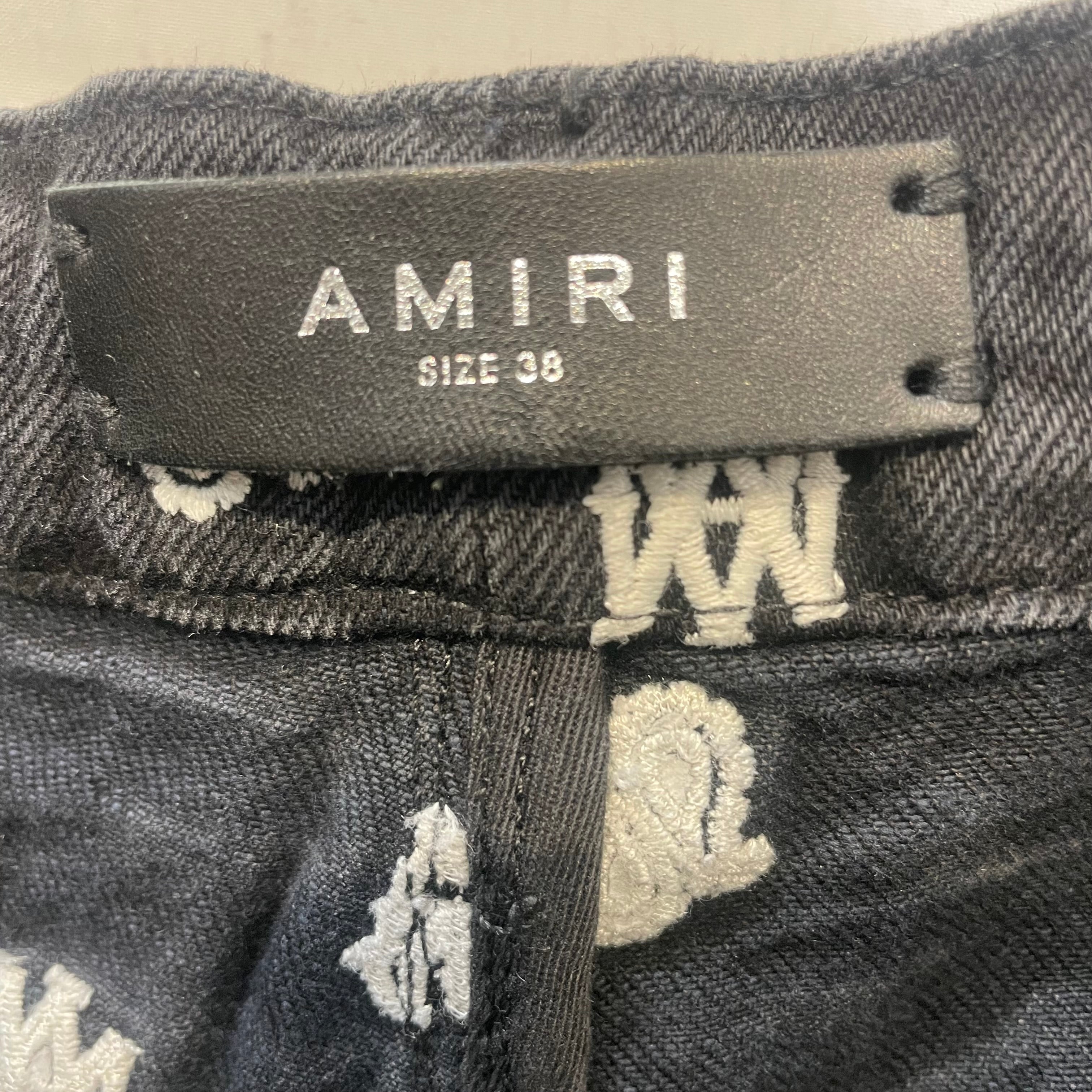 AMIRI/Pants/38/Cotton/BLK/Paisley/EMBROIDERED view 3