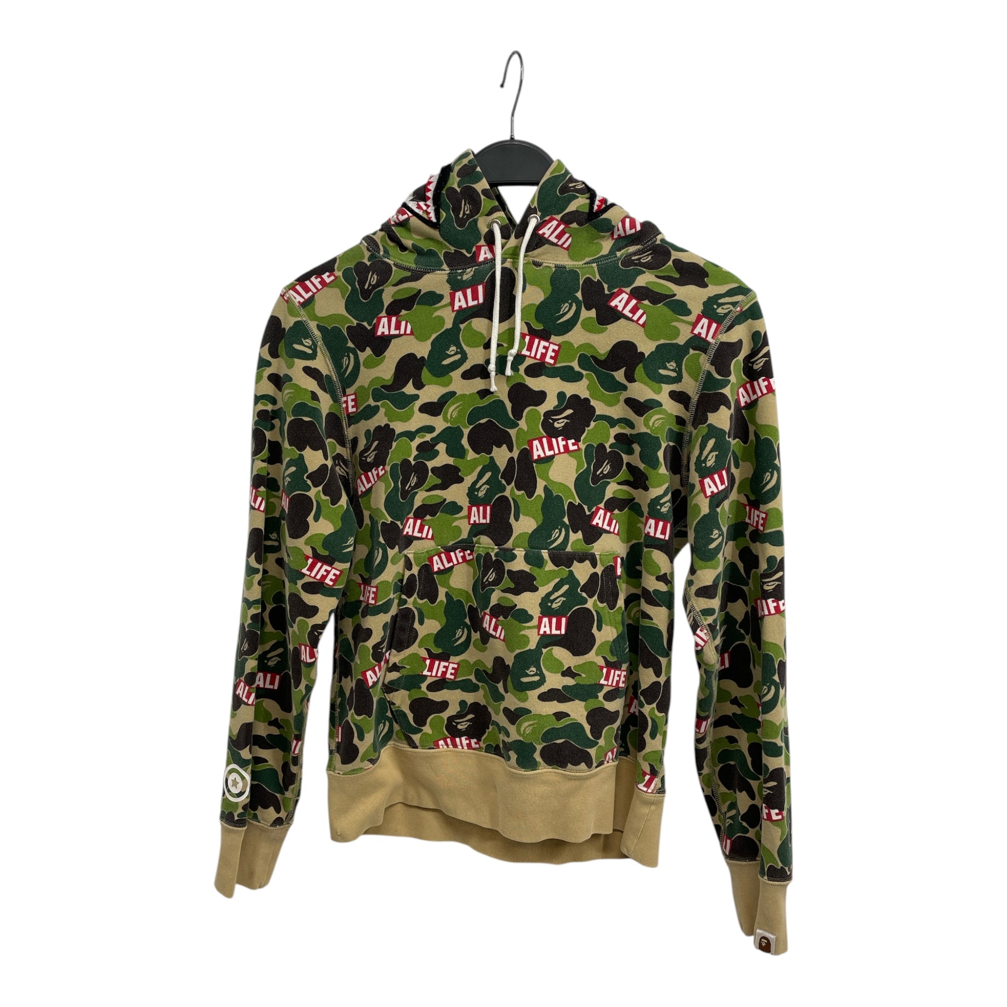 A BATHING APE/alife/Hoodie/S/Camouflage/Cotton/GRN/BAPE X ALIFE CAMO HOODIE S view 1